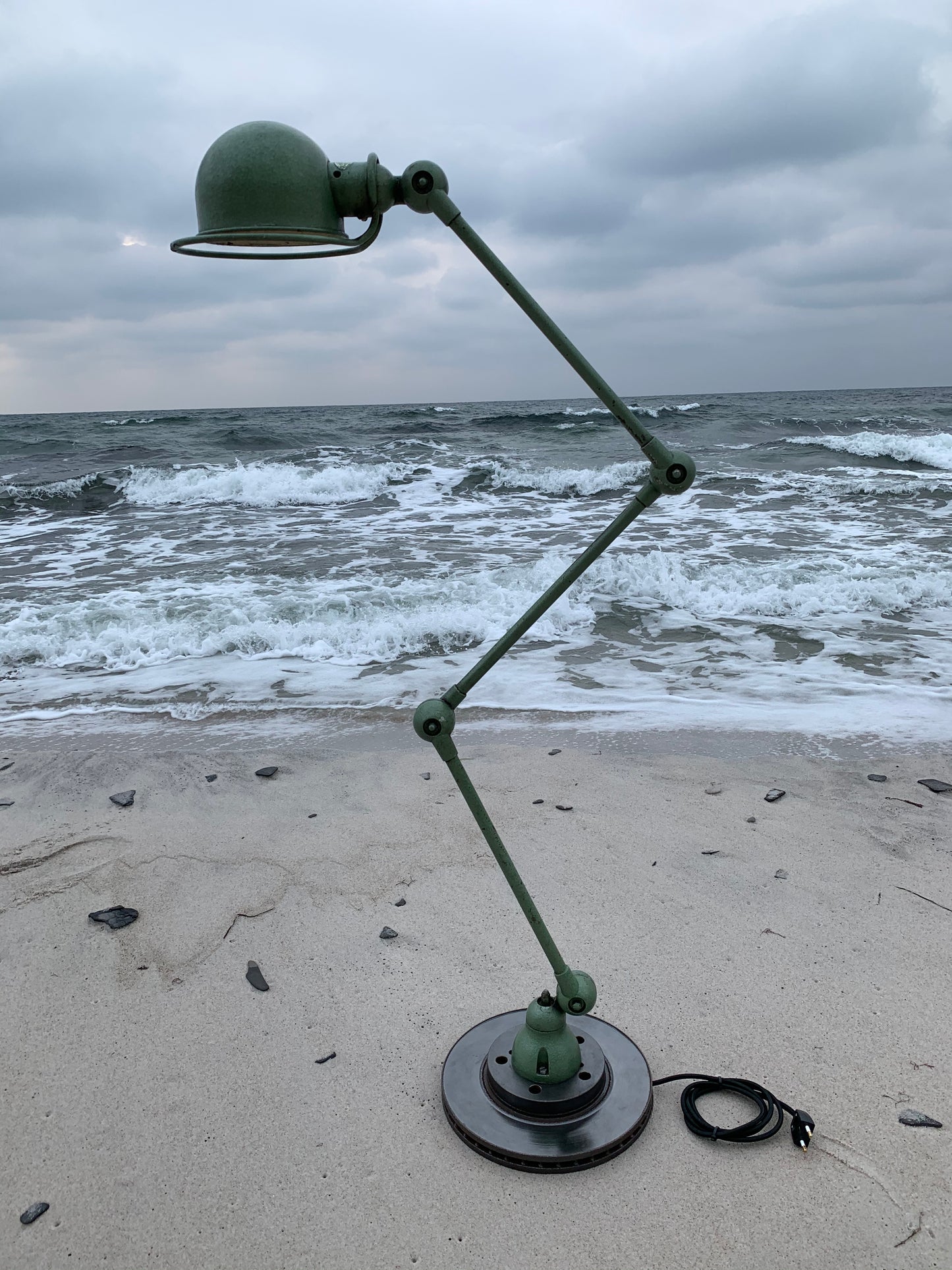 Jieldé golvlampa med 3 armar - Grön råversion