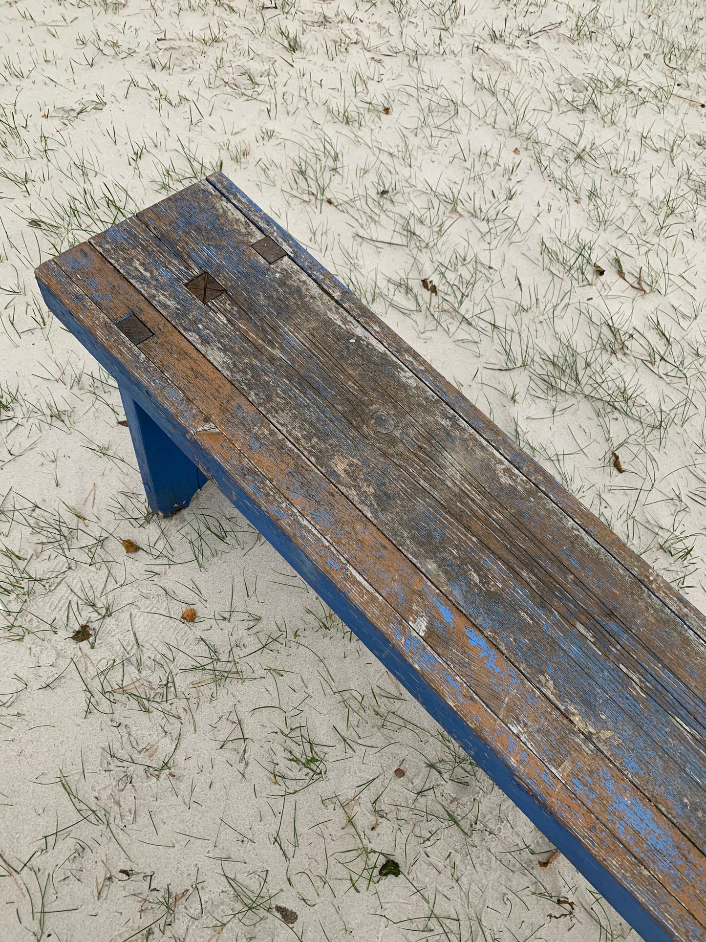 Bänk med vacker patina