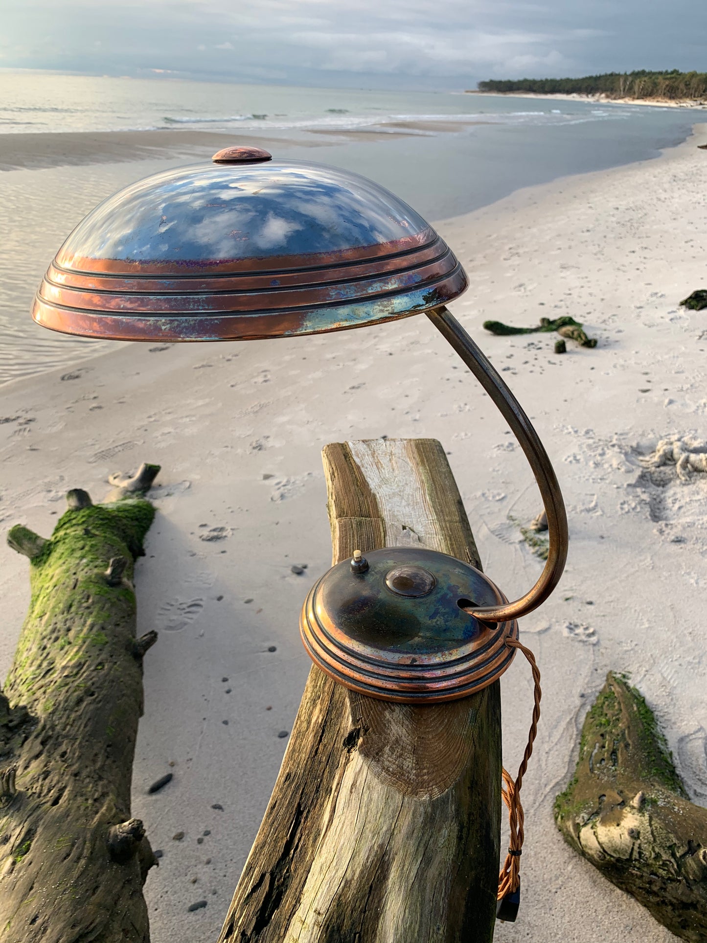 Raw Helo lampa - Koppar
