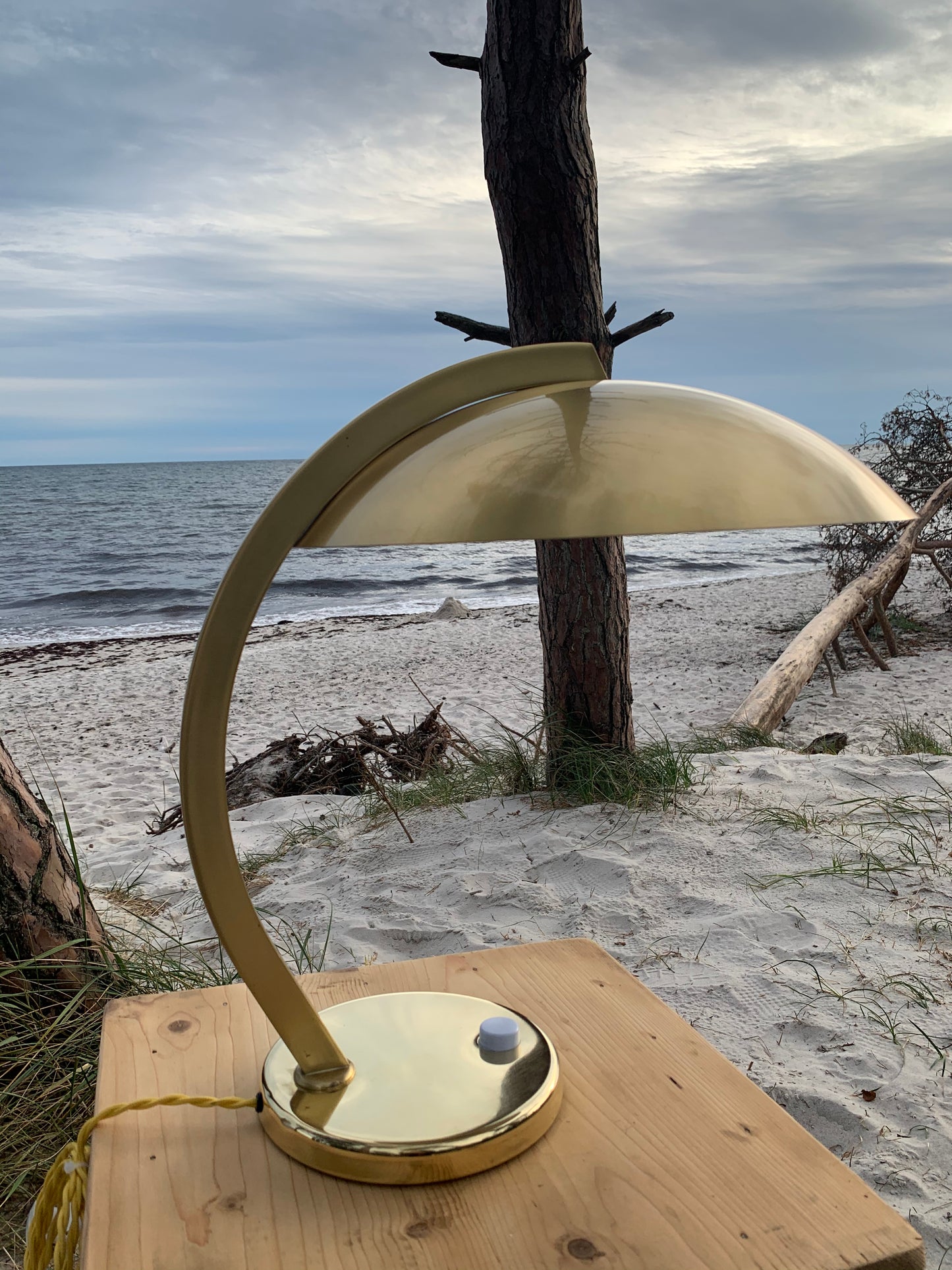 Egon Hillebrand vintage lampa i mässing