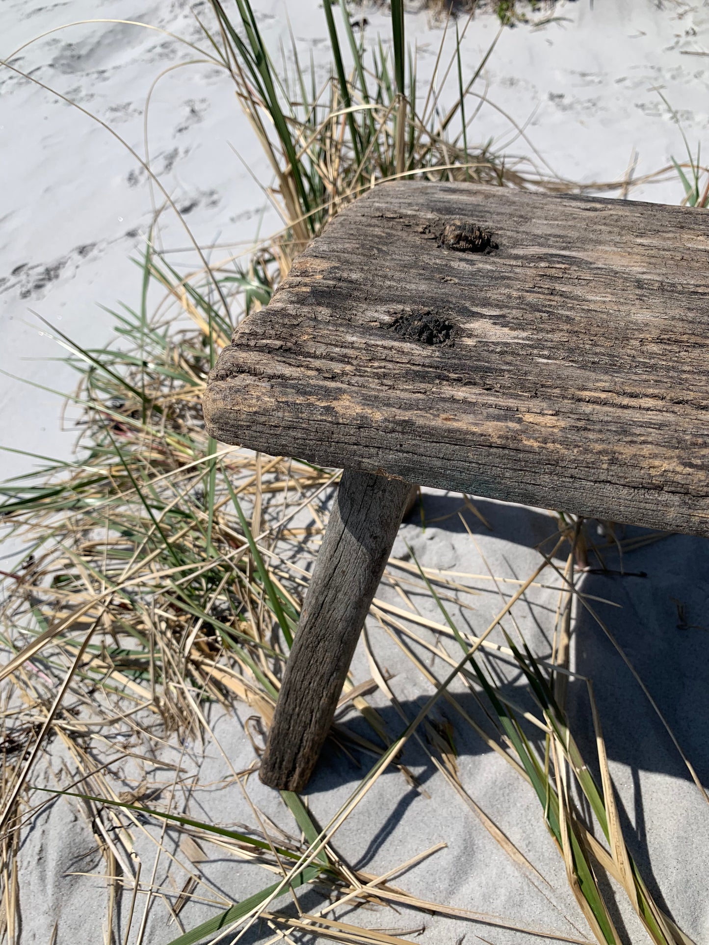 Liten pall med patina
