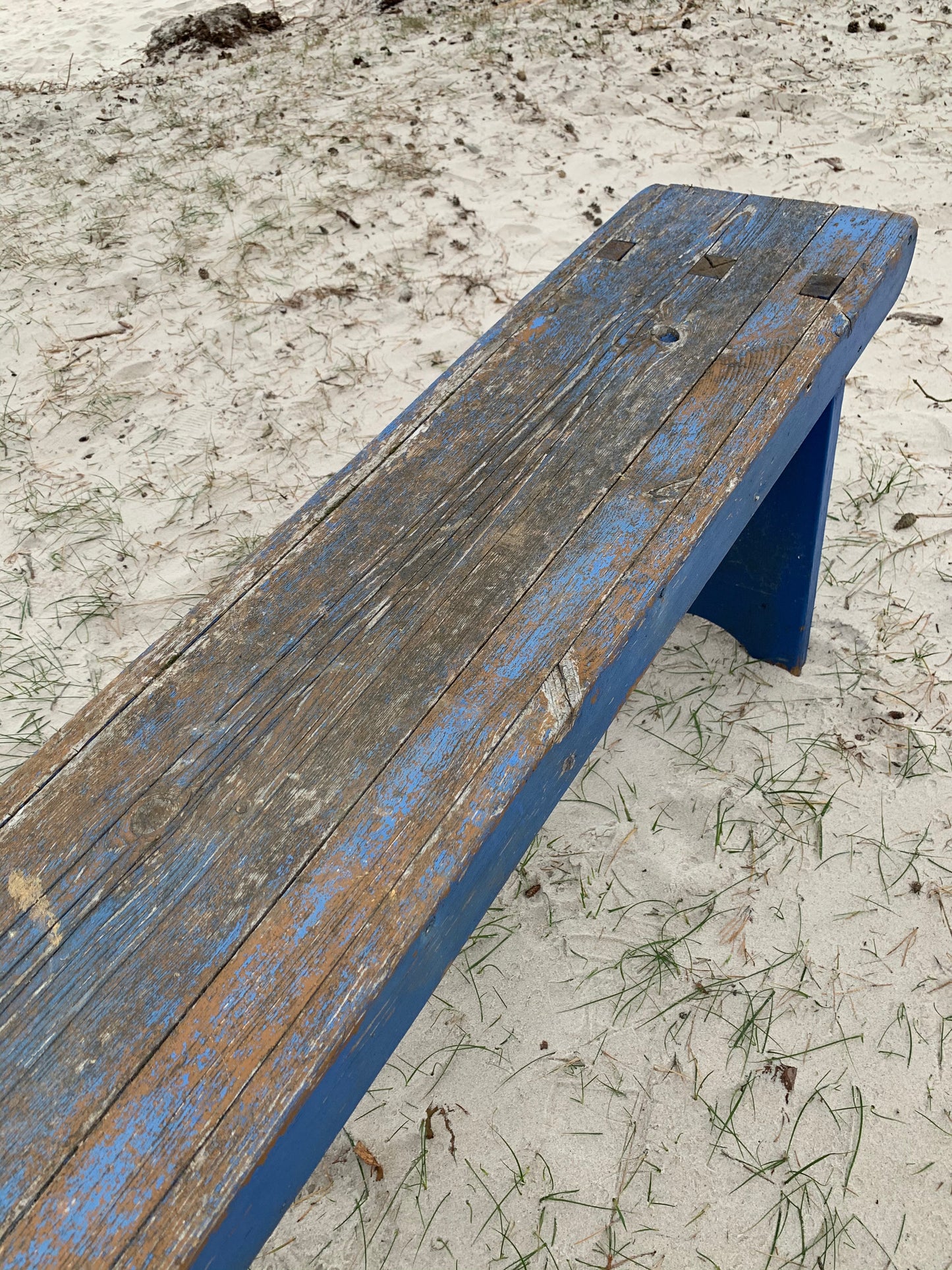 Bänk med vacker patina