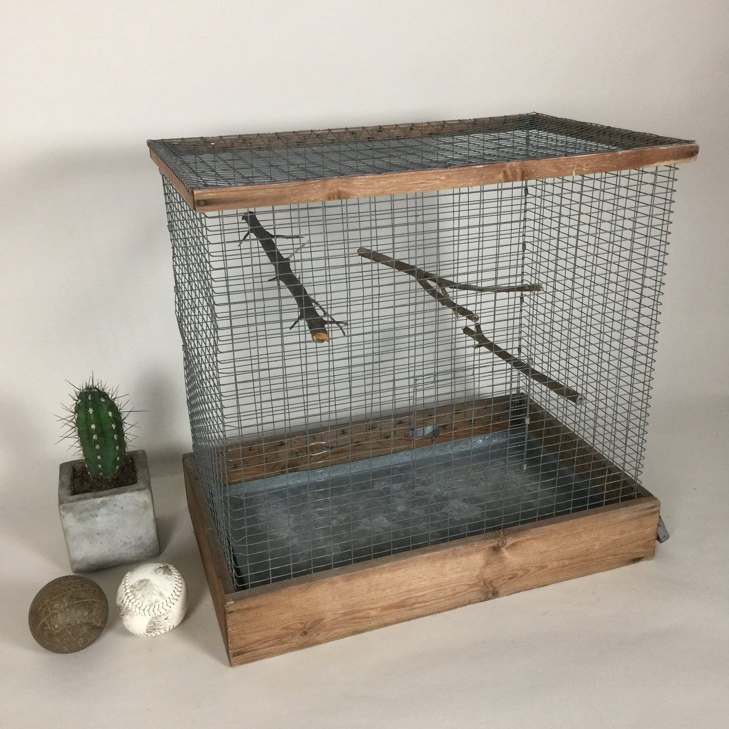 Fågelbur med fin patina
