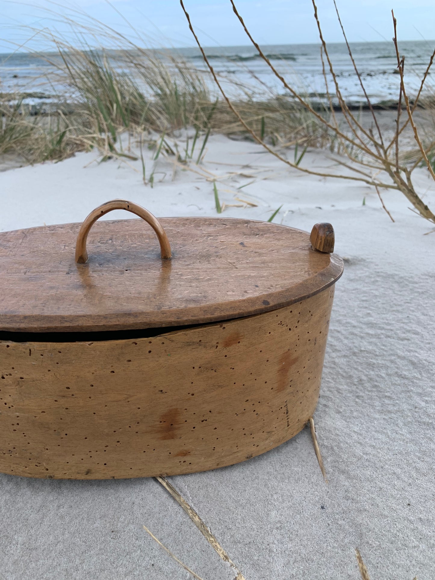 Trälåda med lock