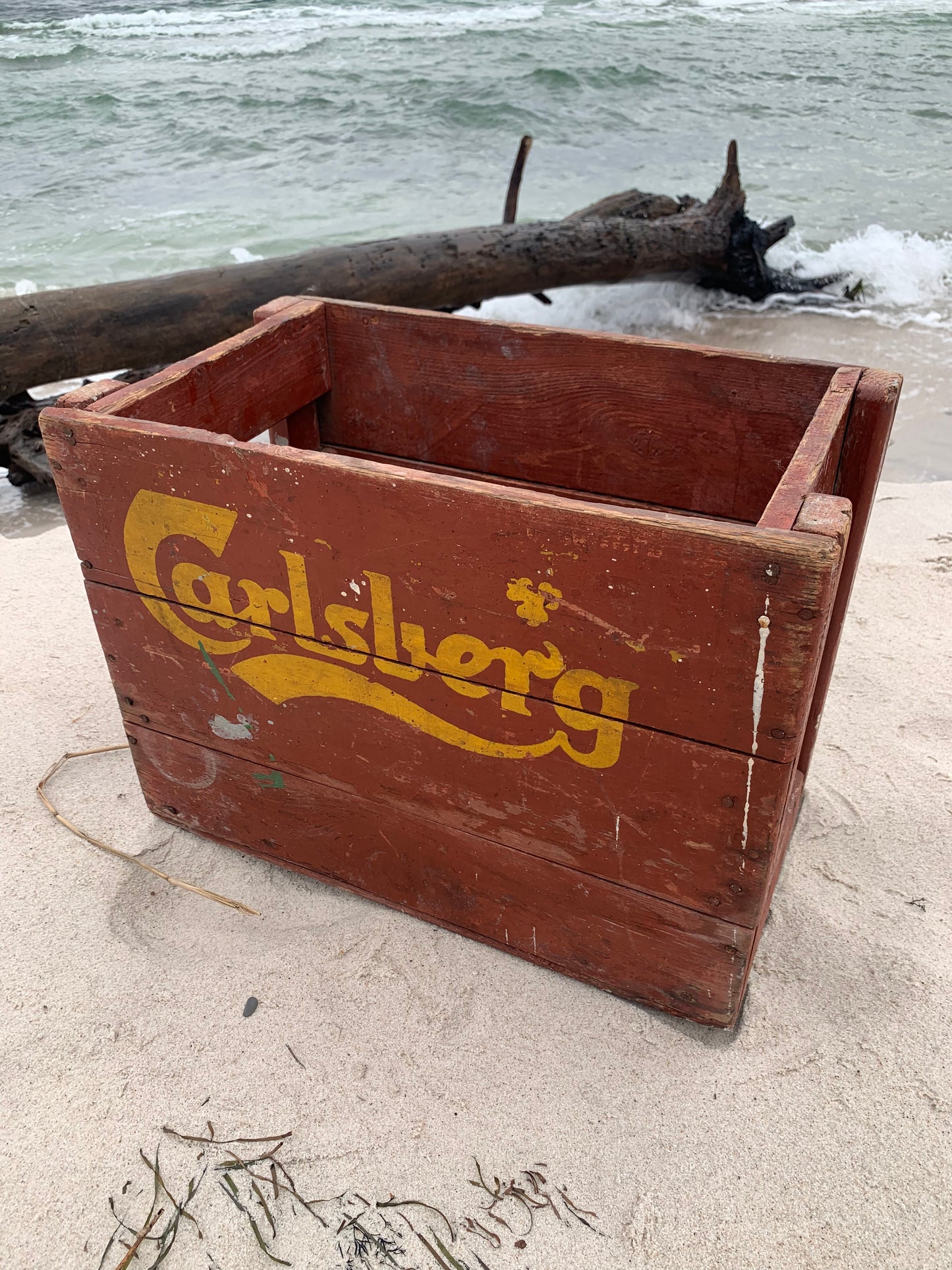 Gammal Carlsberg öllåda