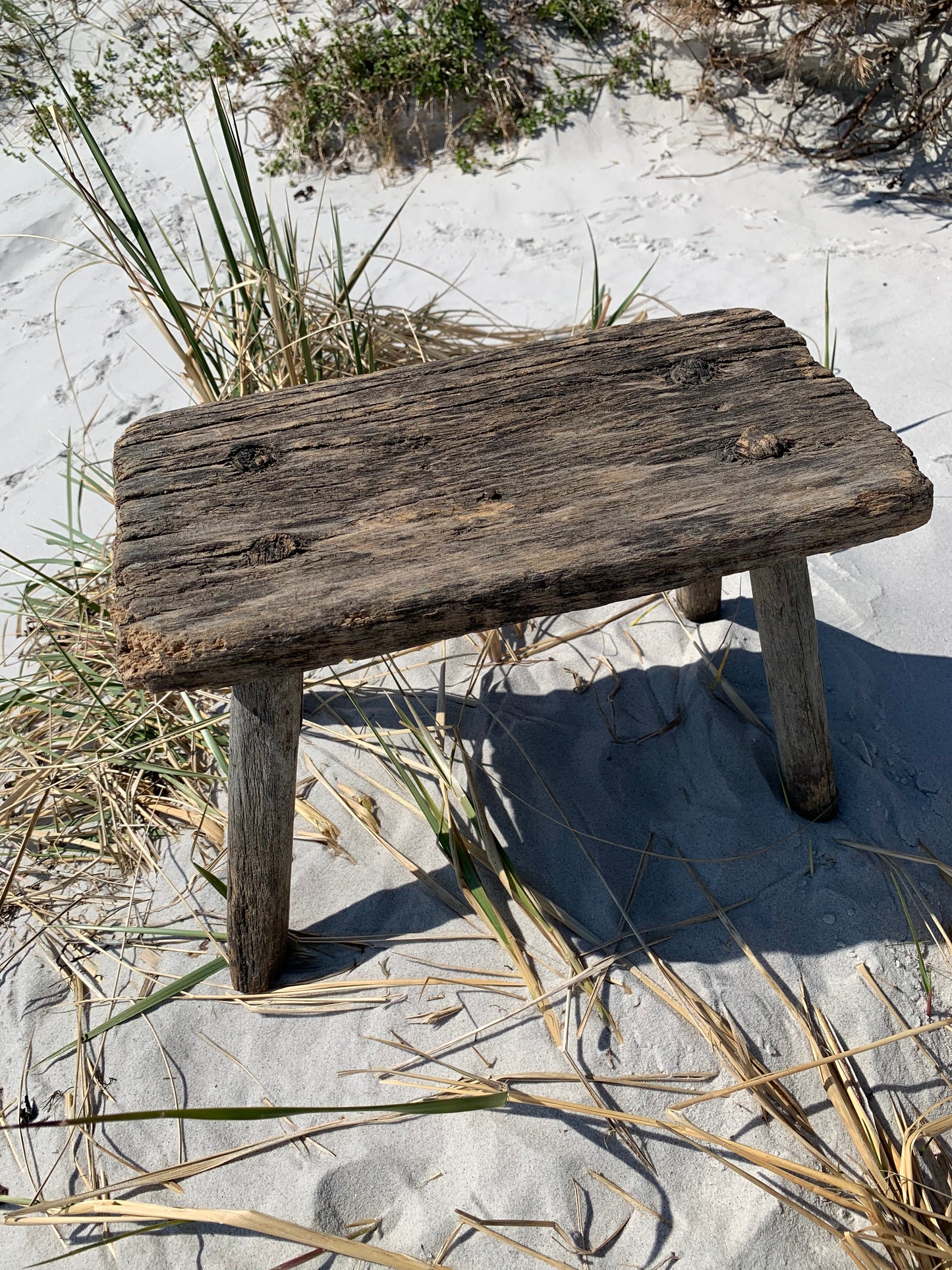 Liten pall med patina