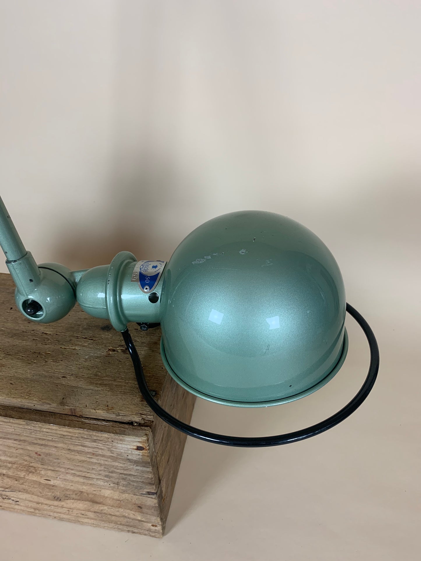 Jieldé vägglampa med två armar - Grön