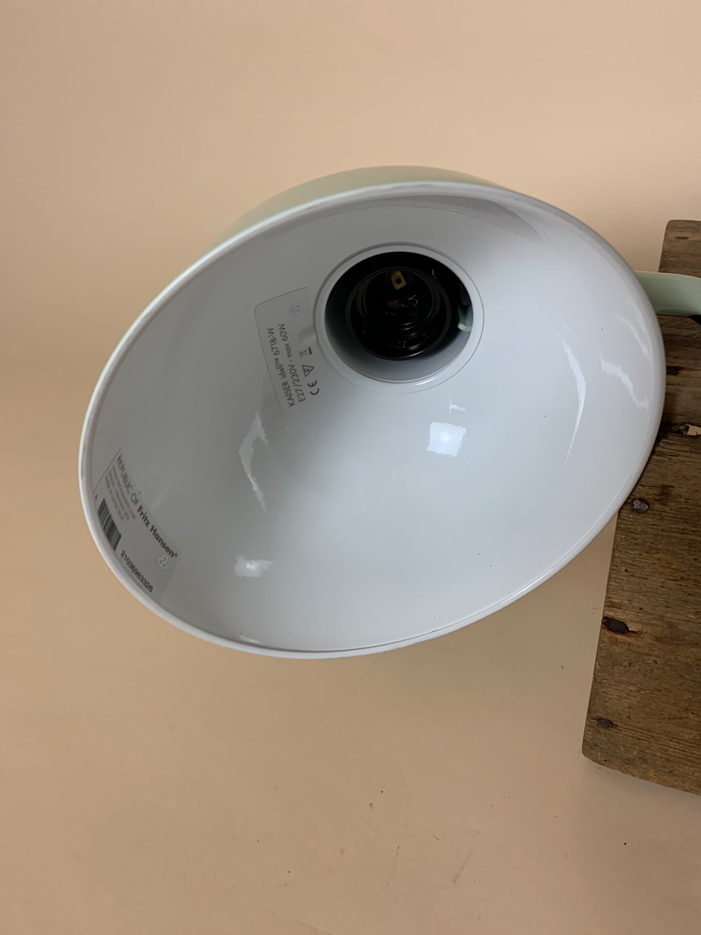 Kaiser Idell saxlampa - Mintgrön