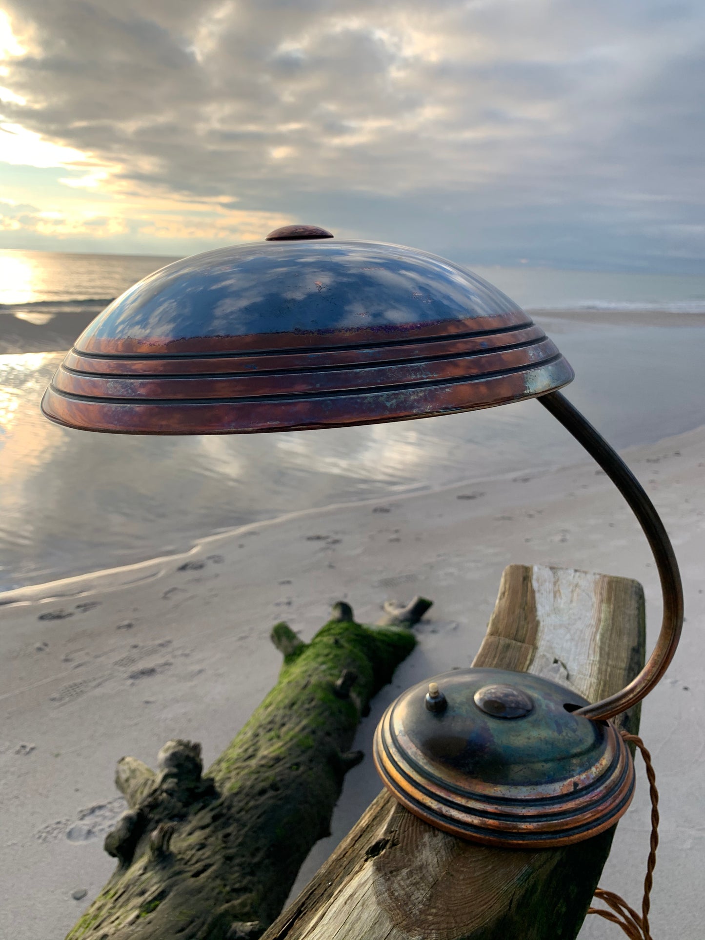 Raw Helo lampa - Koppar