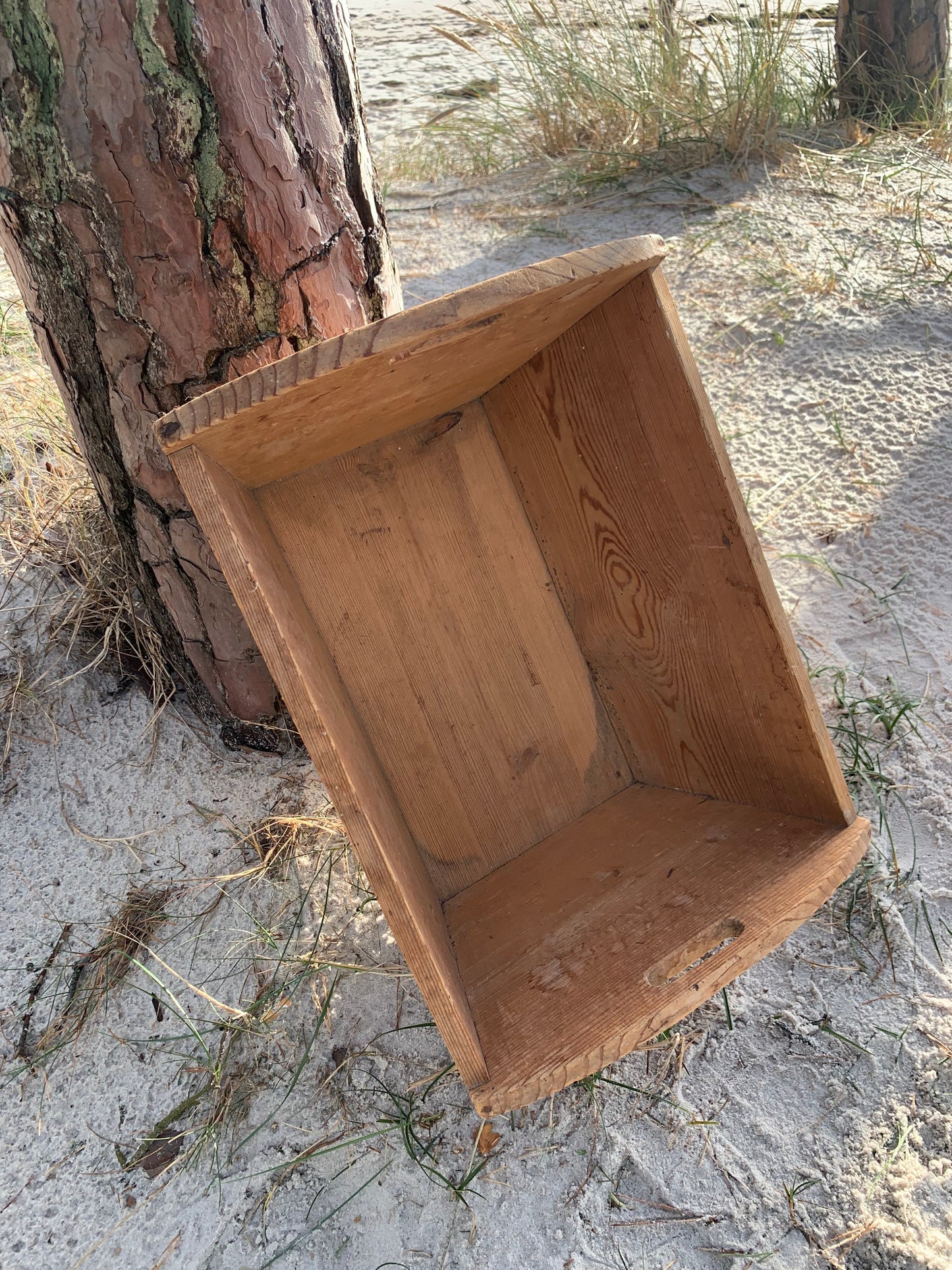 Trälåda med handtag