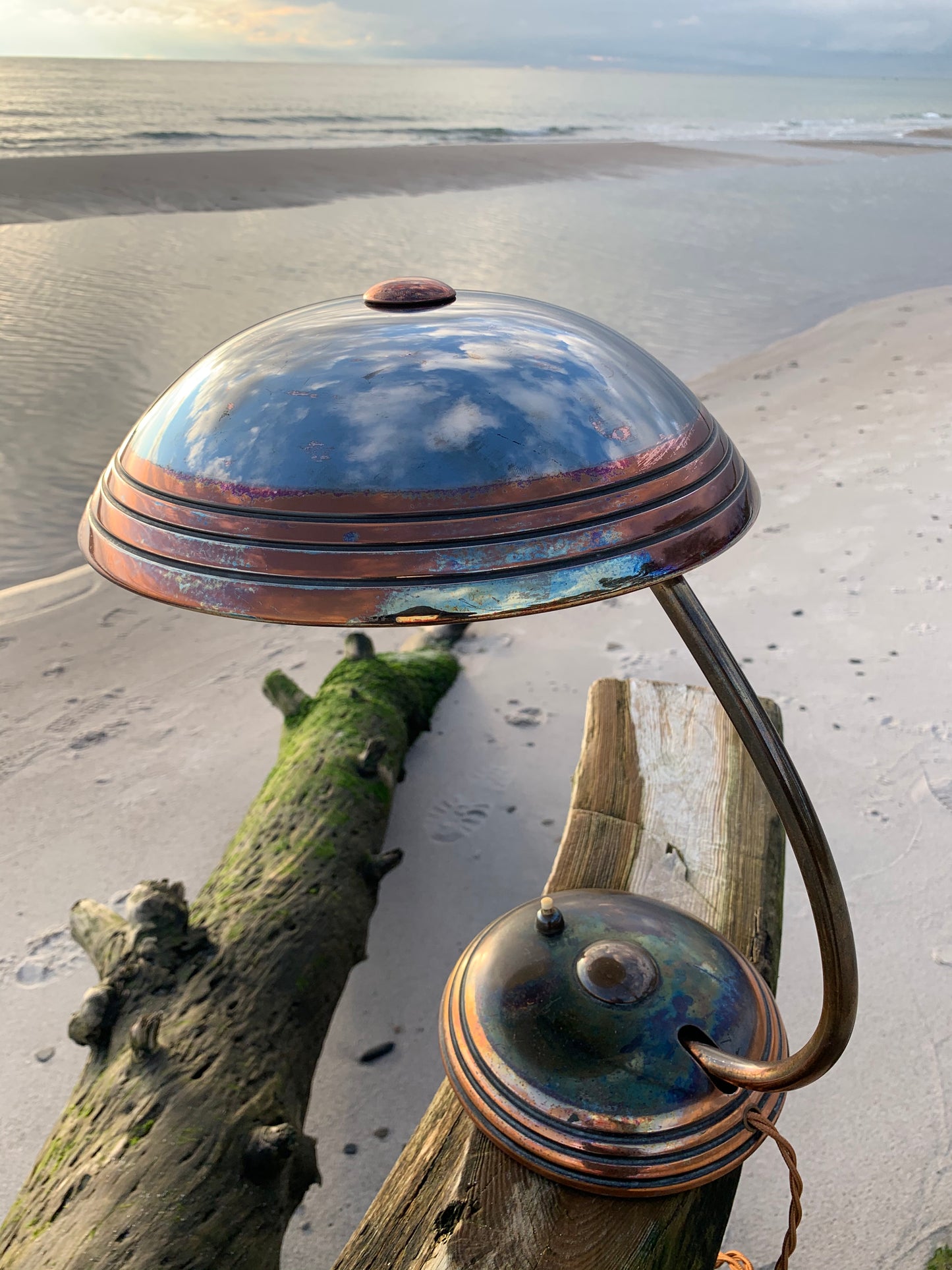 Raw Helo lampa - Koppar