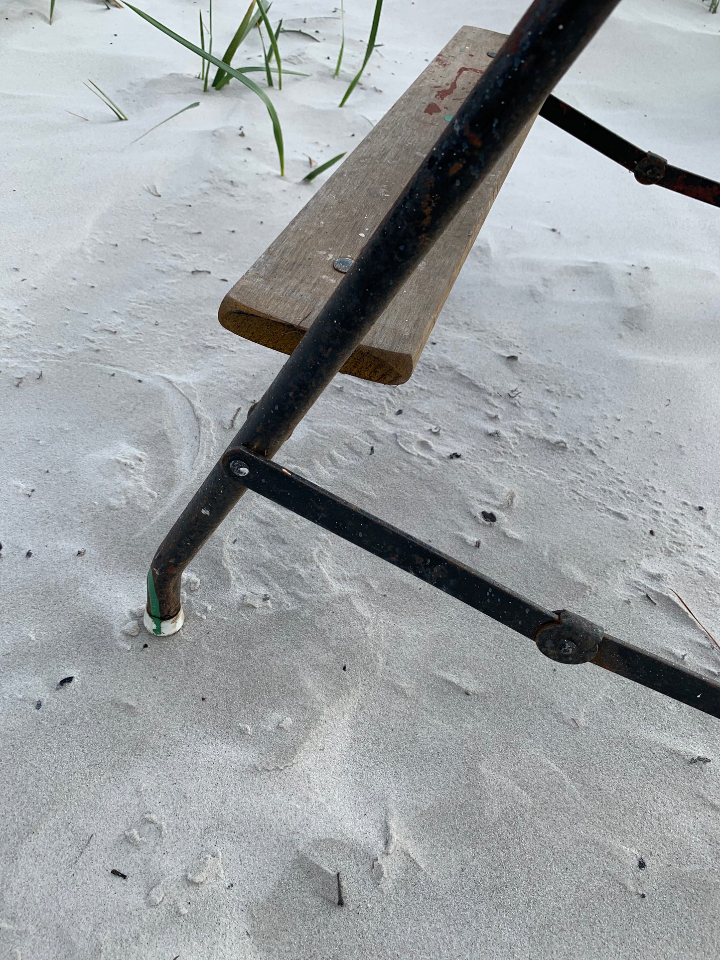 Grov trappstege med fin patina