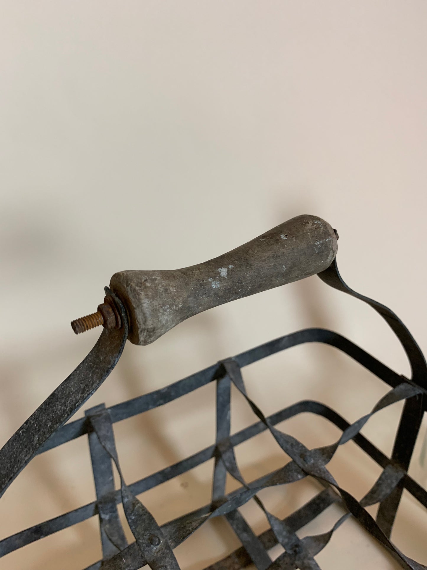 Fin gammal flaskhållare för 6 flaskor