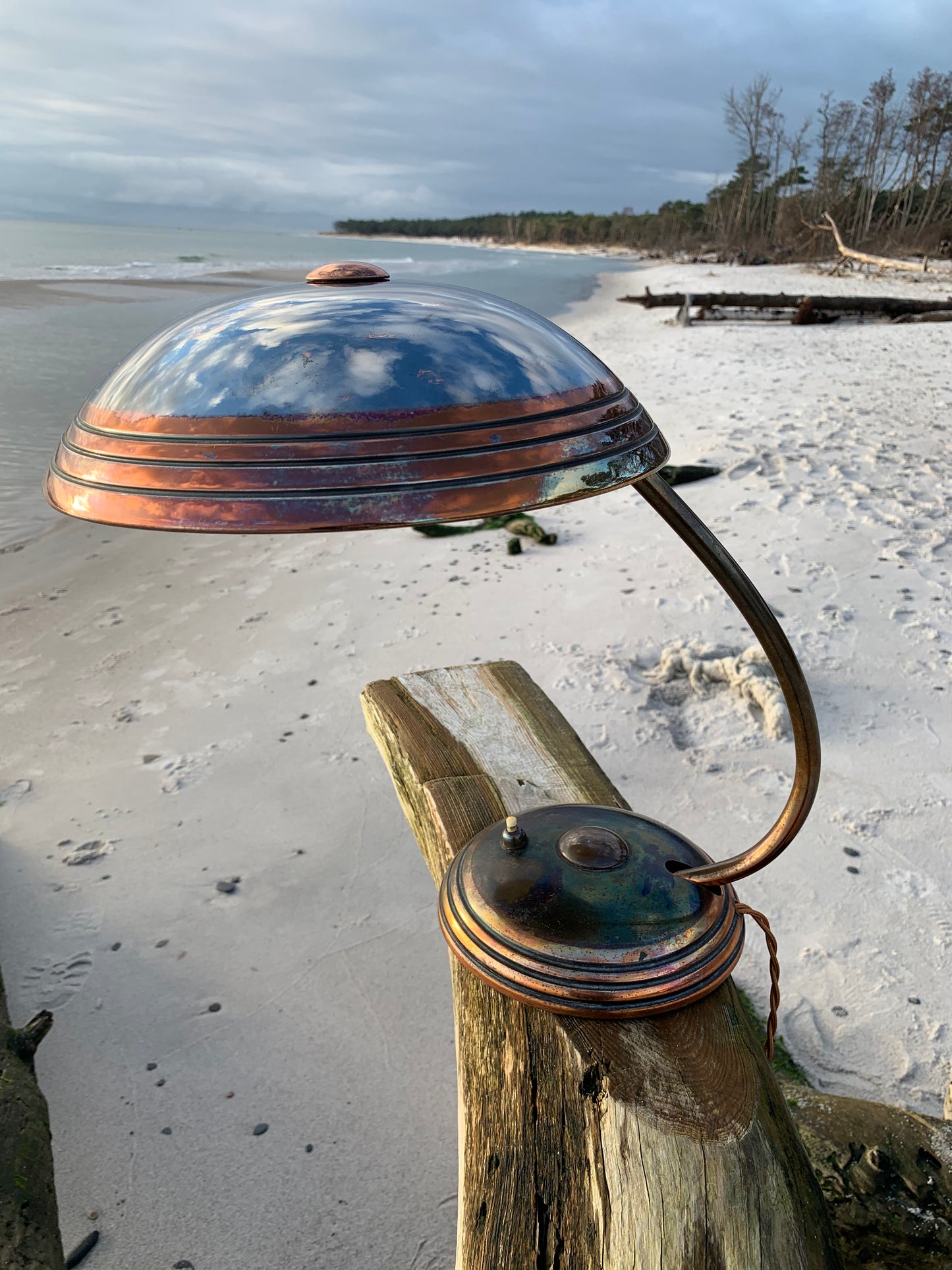 Raw Helo lampa - Koppar