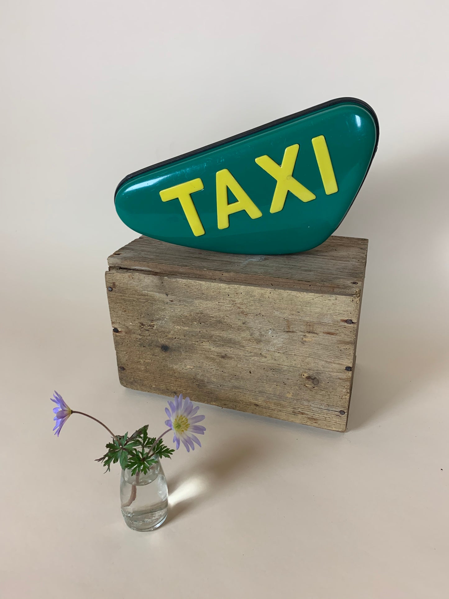 Taxiskylt med ljus