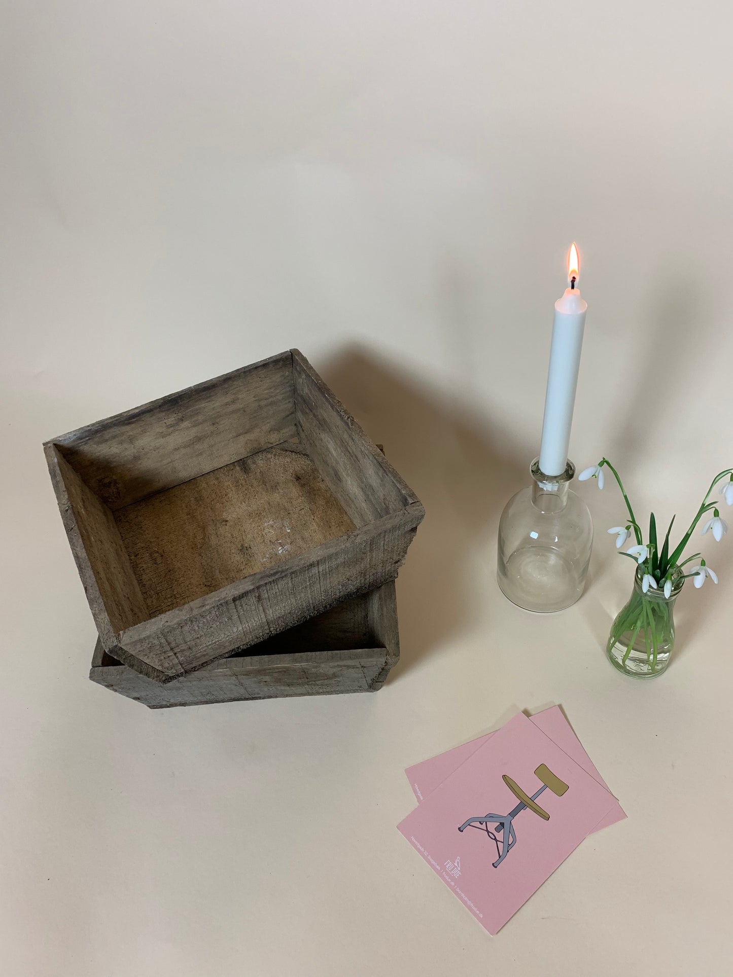 Dekorativ trälåda - Priset är pr PCS.