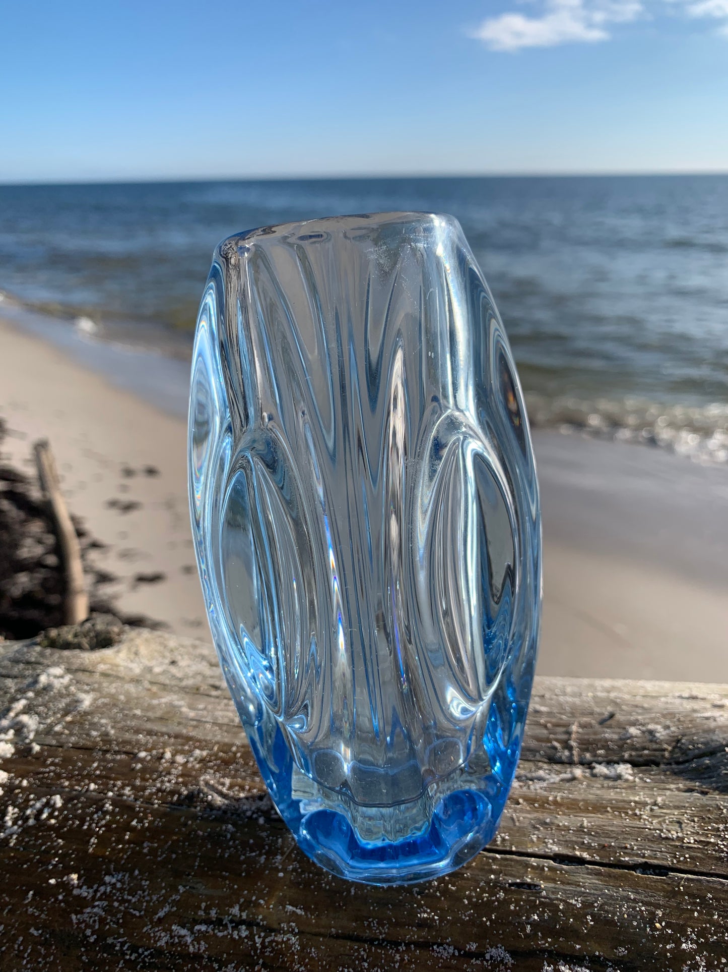 Dekorativ glasvas - Blå
