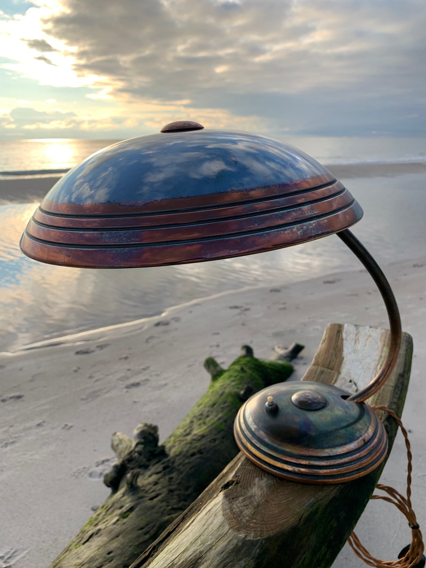 Raw Helo lampa - Koppar