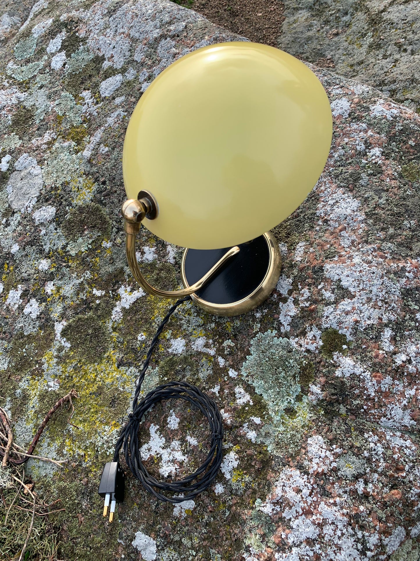 Helo vintage lampa - Gul