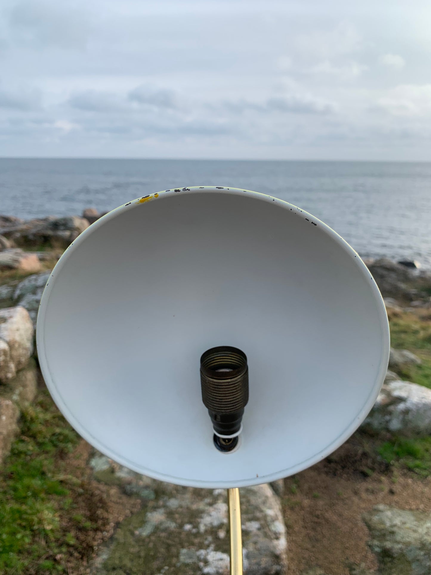 Helo vintage lampa - Gul