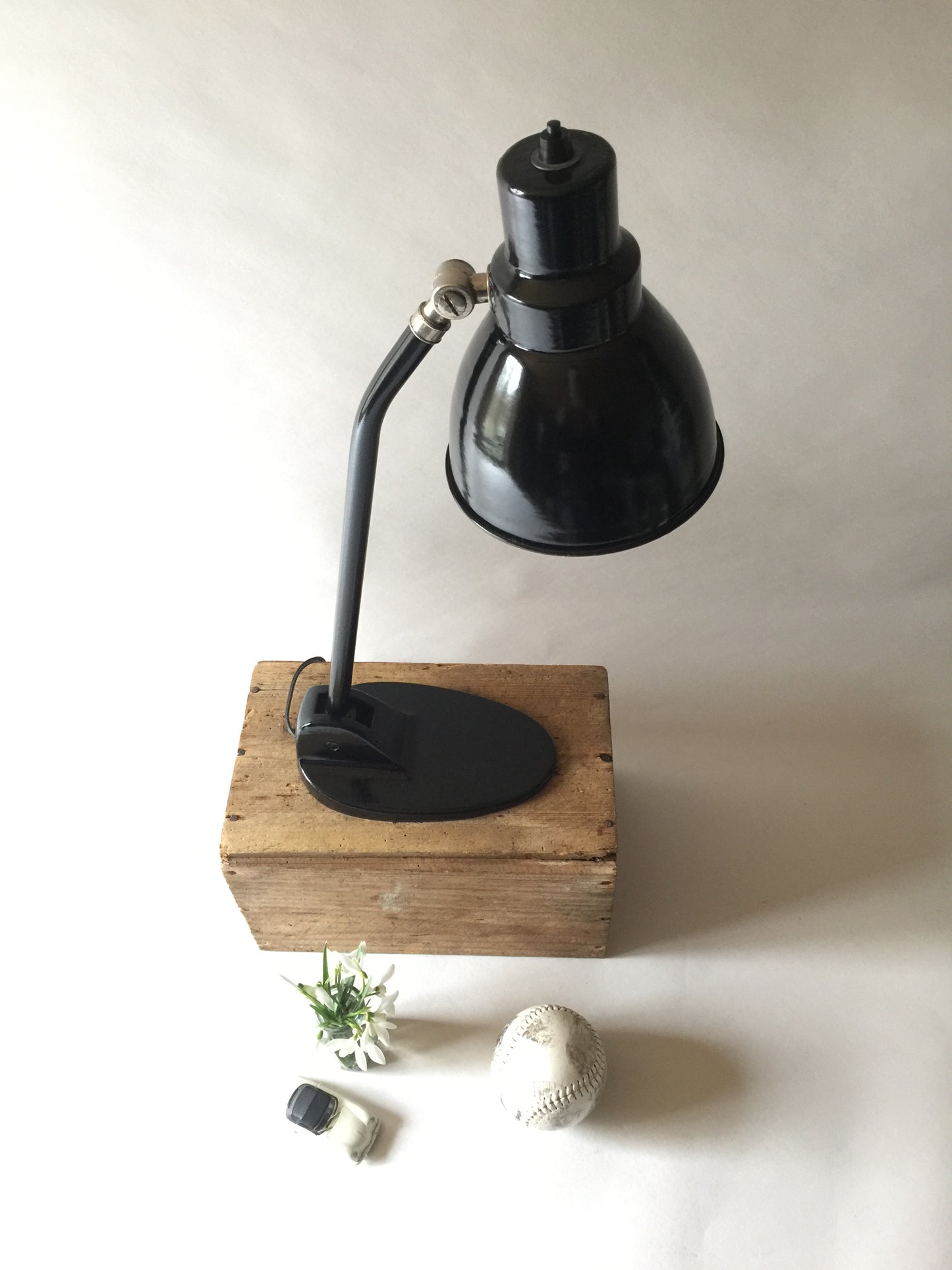 Fin gammal industriell vintage Jacobus lampa