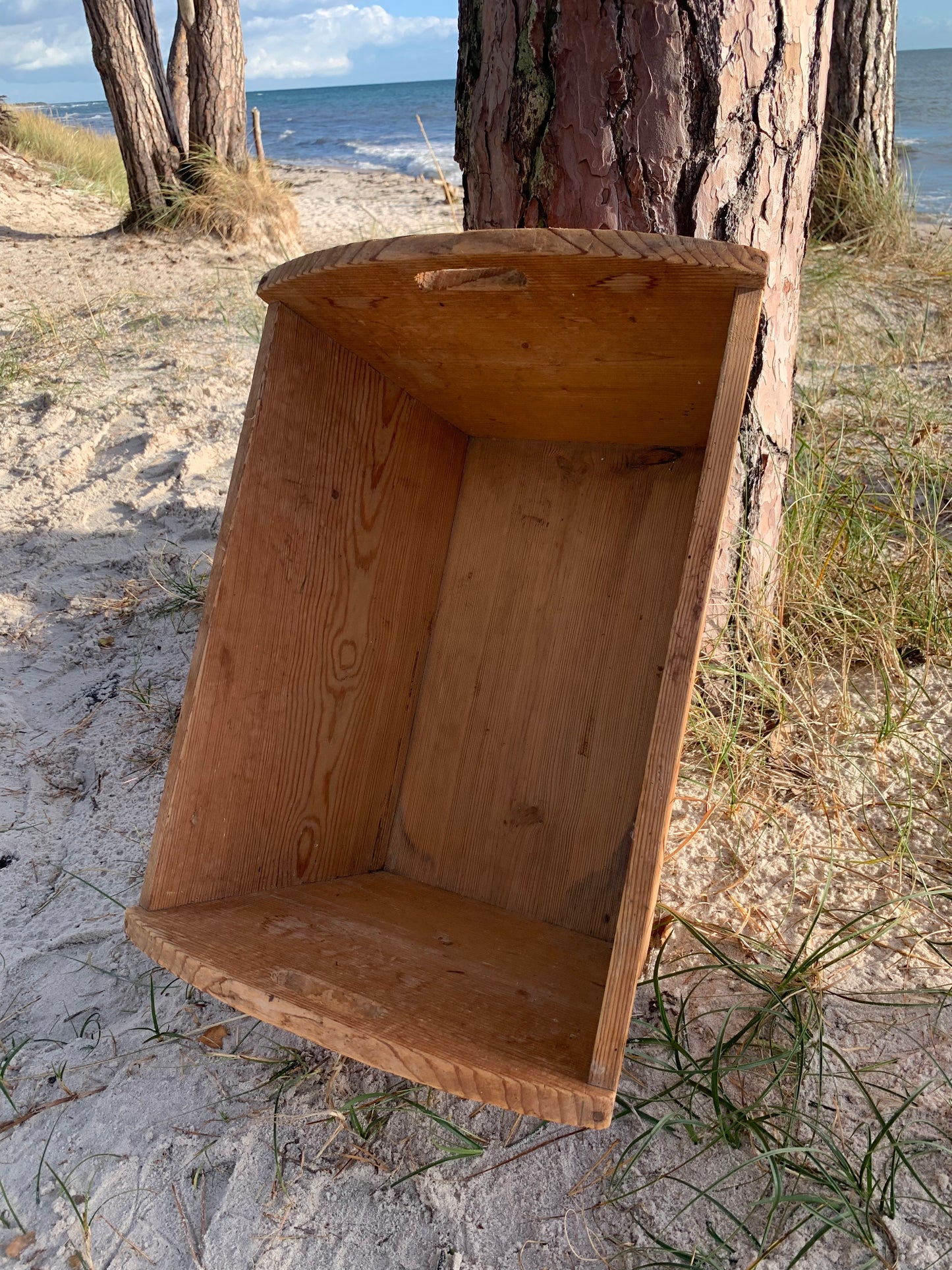 Trälåda med handtag