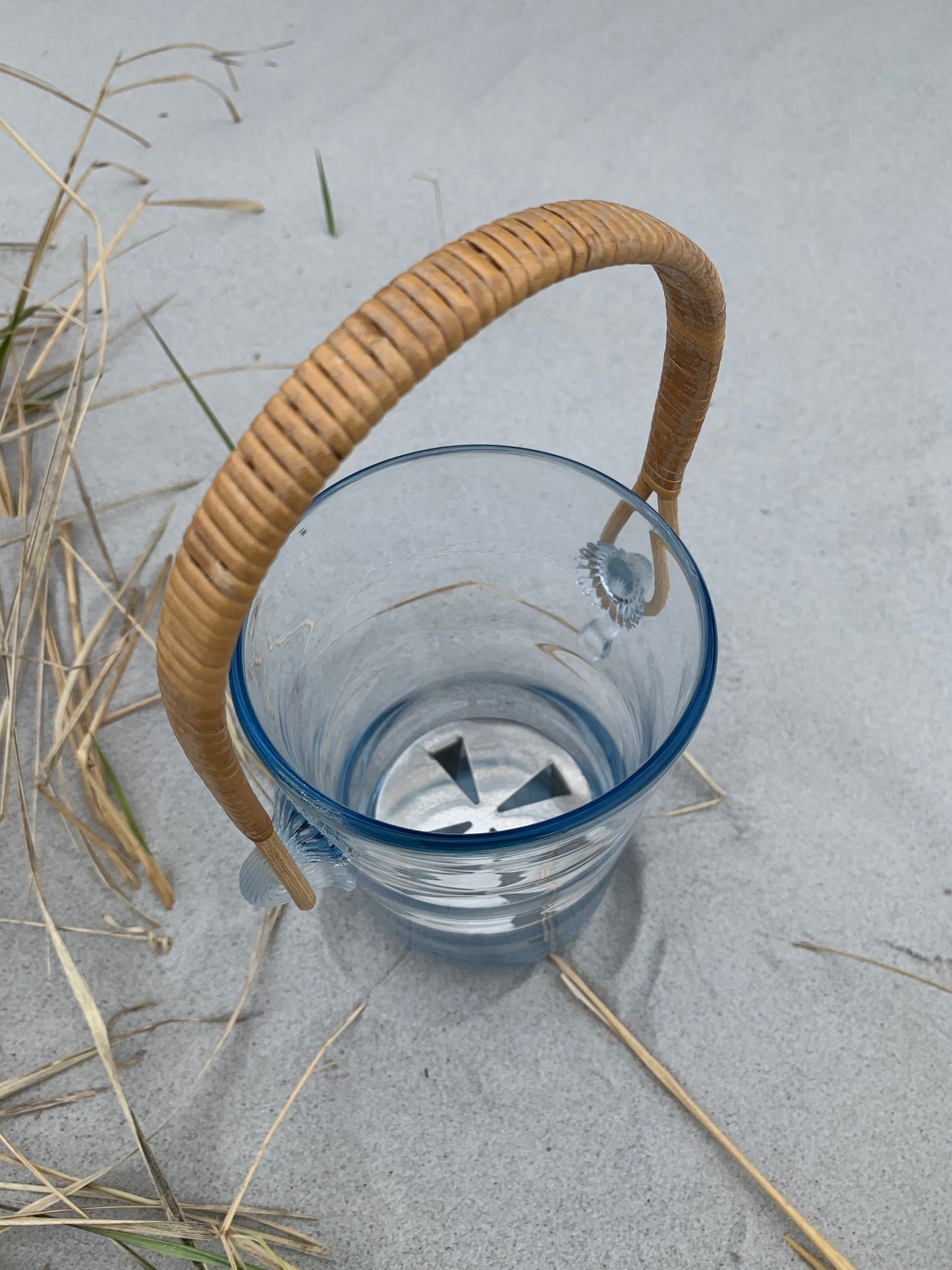 Holmegaard ishink med handtag och bottengaller