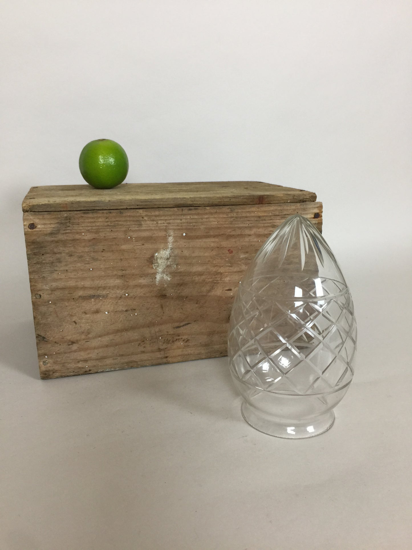Vackert gammalt lampglas