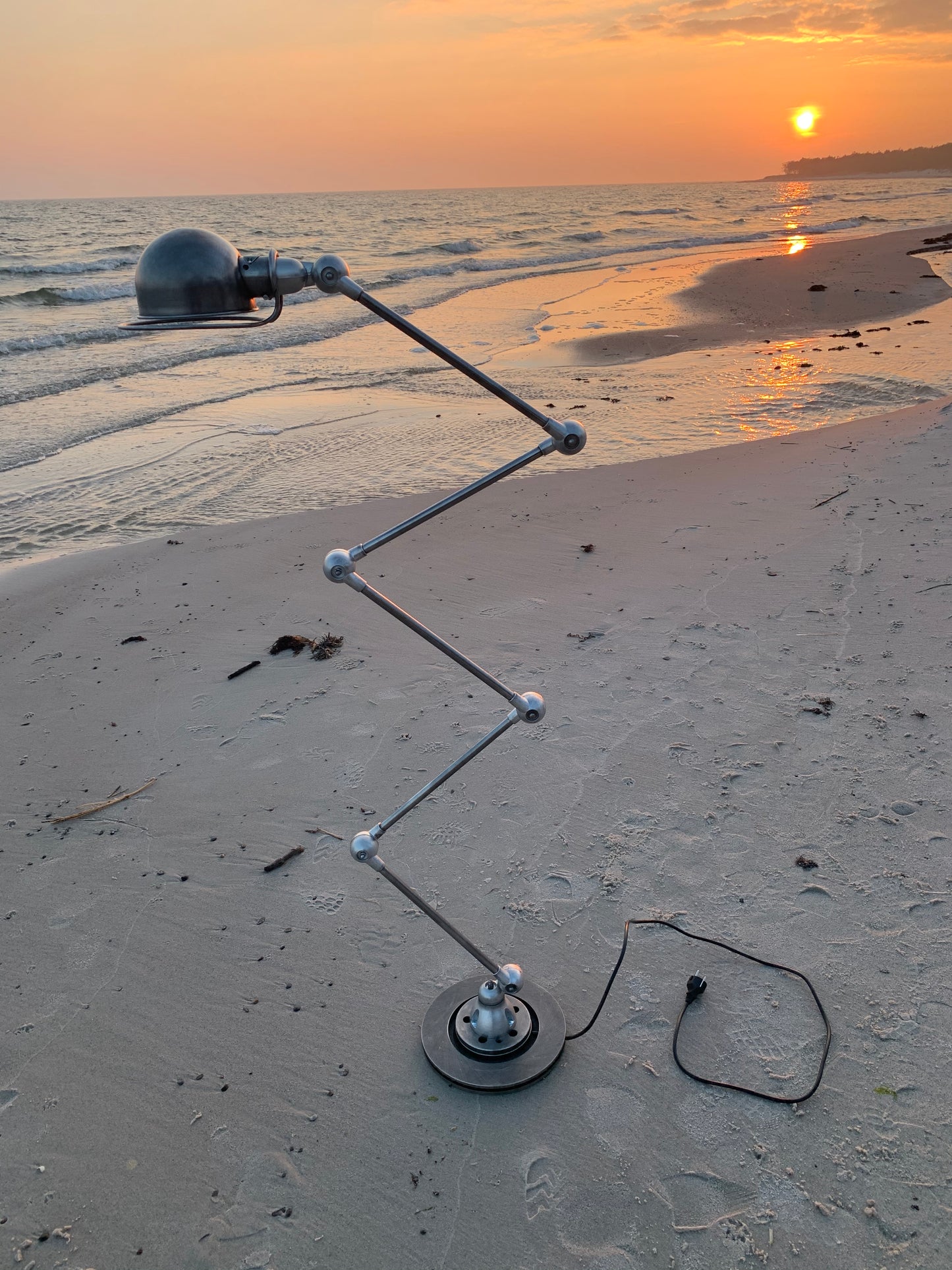 Vacker Jieldé golvlampa med 5 armar