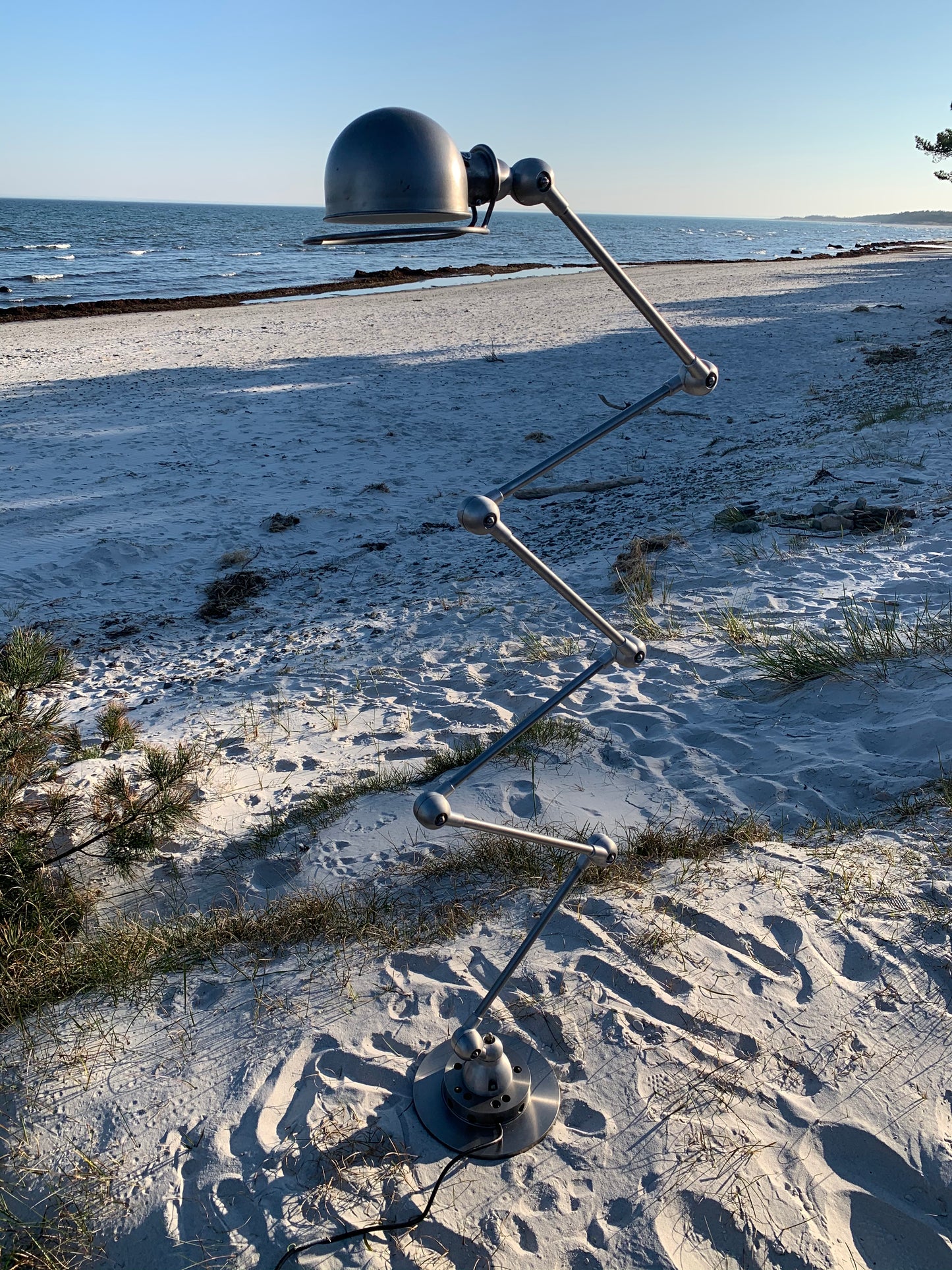Vacker Jieldé golvlampa med 6 armar