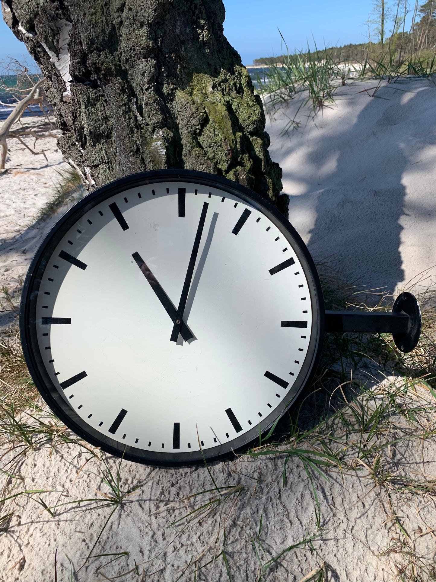 Järnvägsklocka - Dubbelsidig