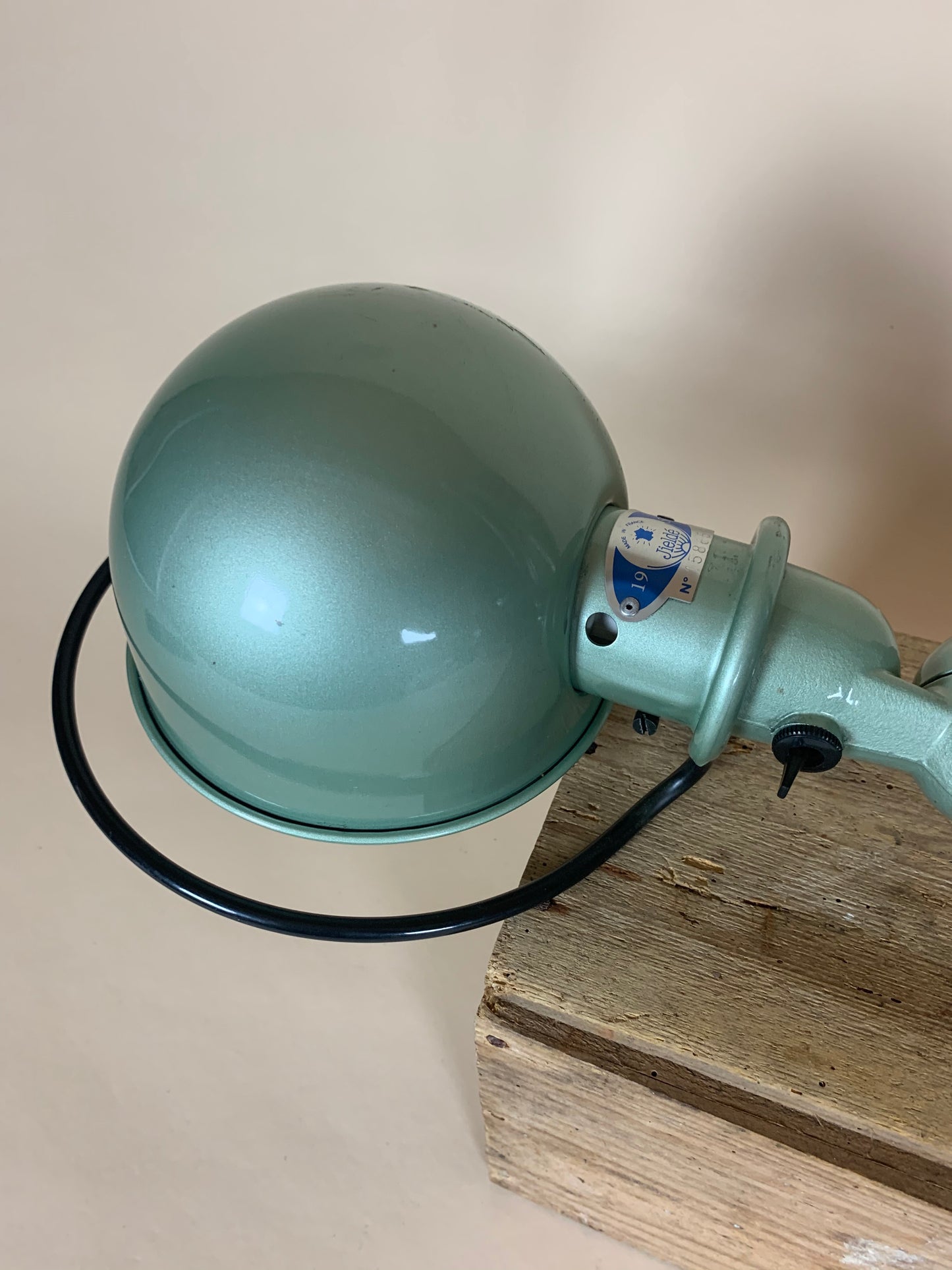 Jieldé vägglampa med två armar - Grön