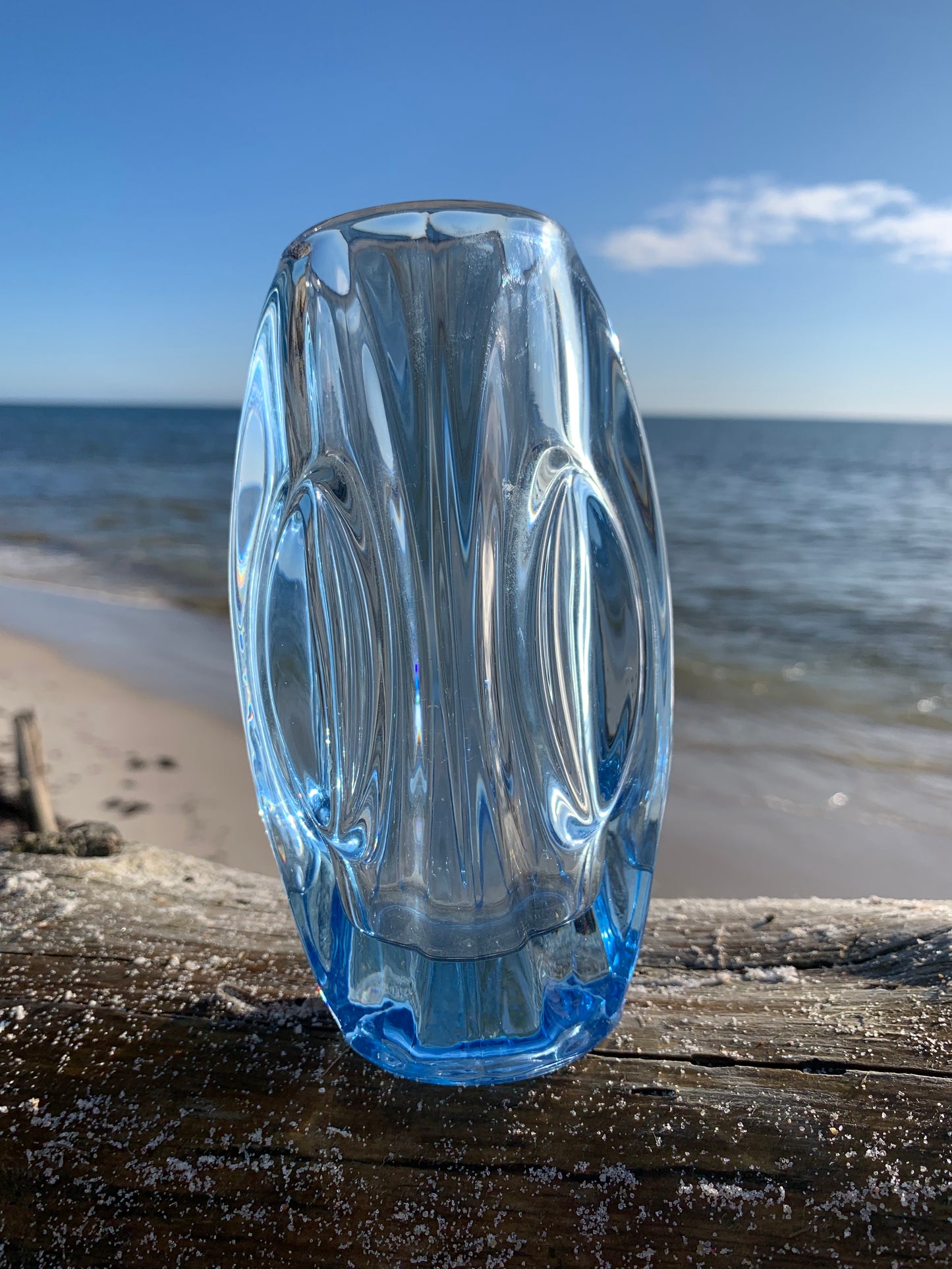Dekorativ glasvas - Blå