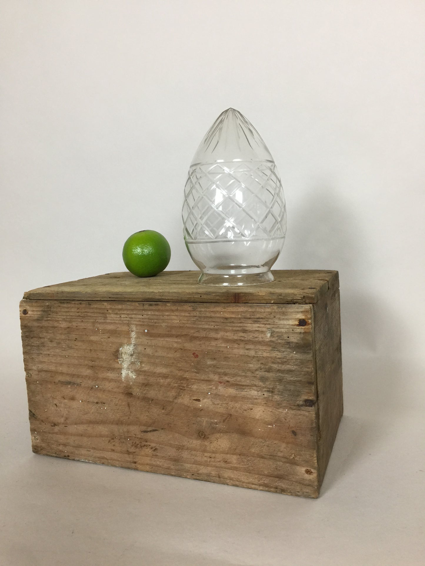 Vackert gammalt lampglas