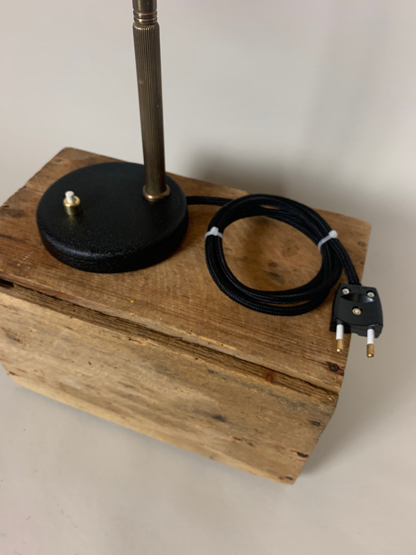 Vintage lampa med flex arm - Svart
