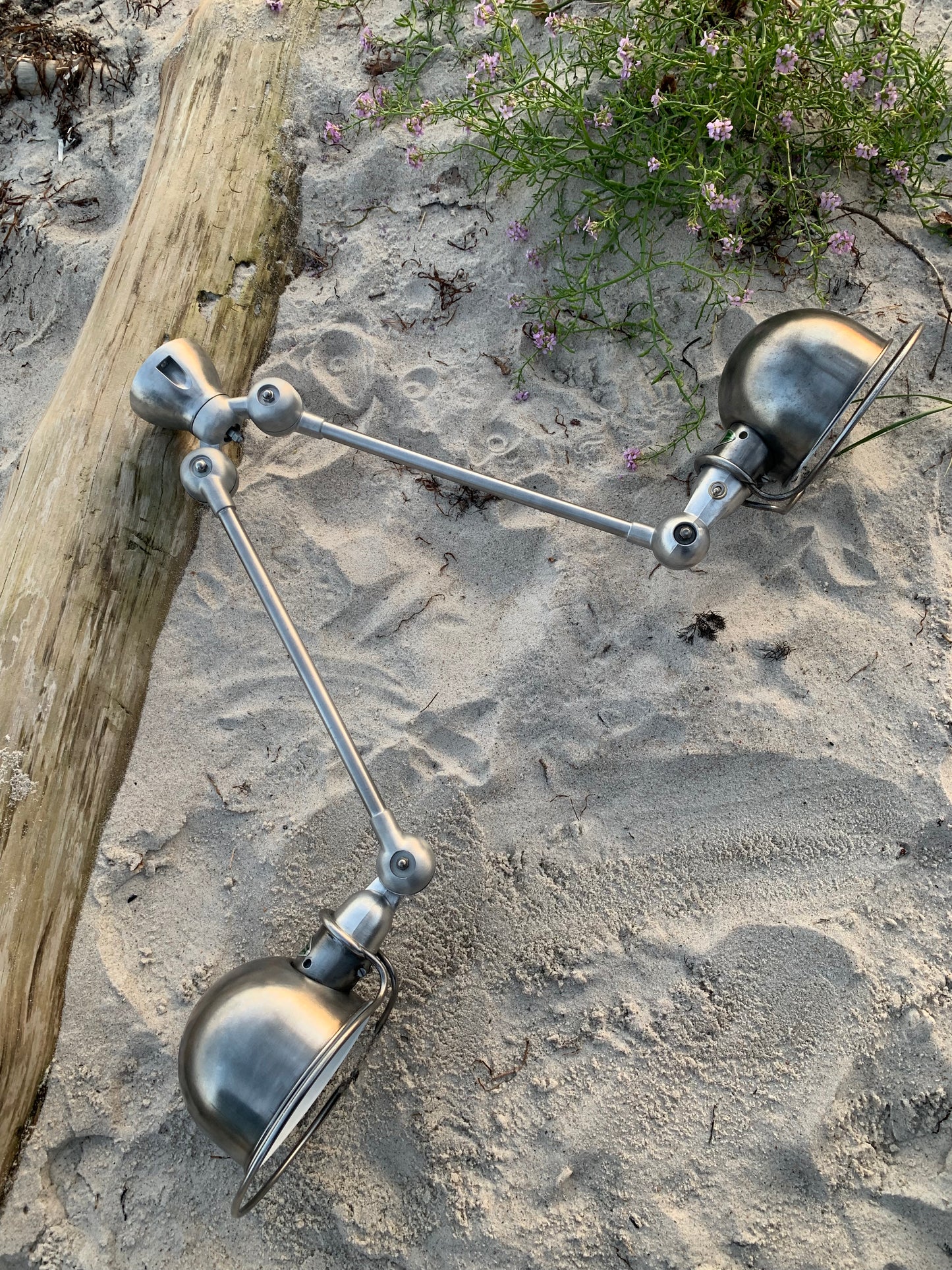 Jieldé vägg-/taklampa med dubbel armatur och två armar