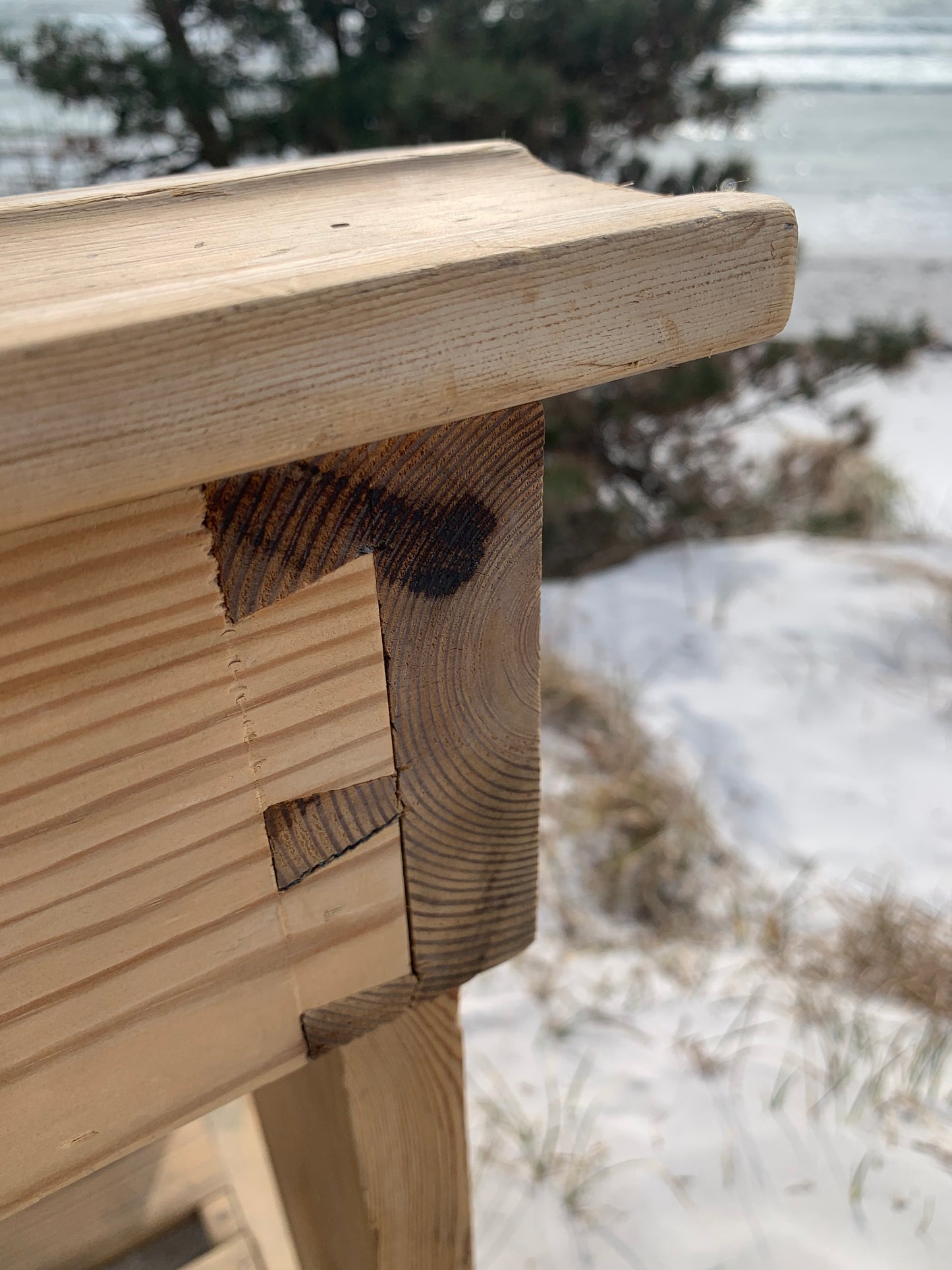 Skolbänk med bläckhus