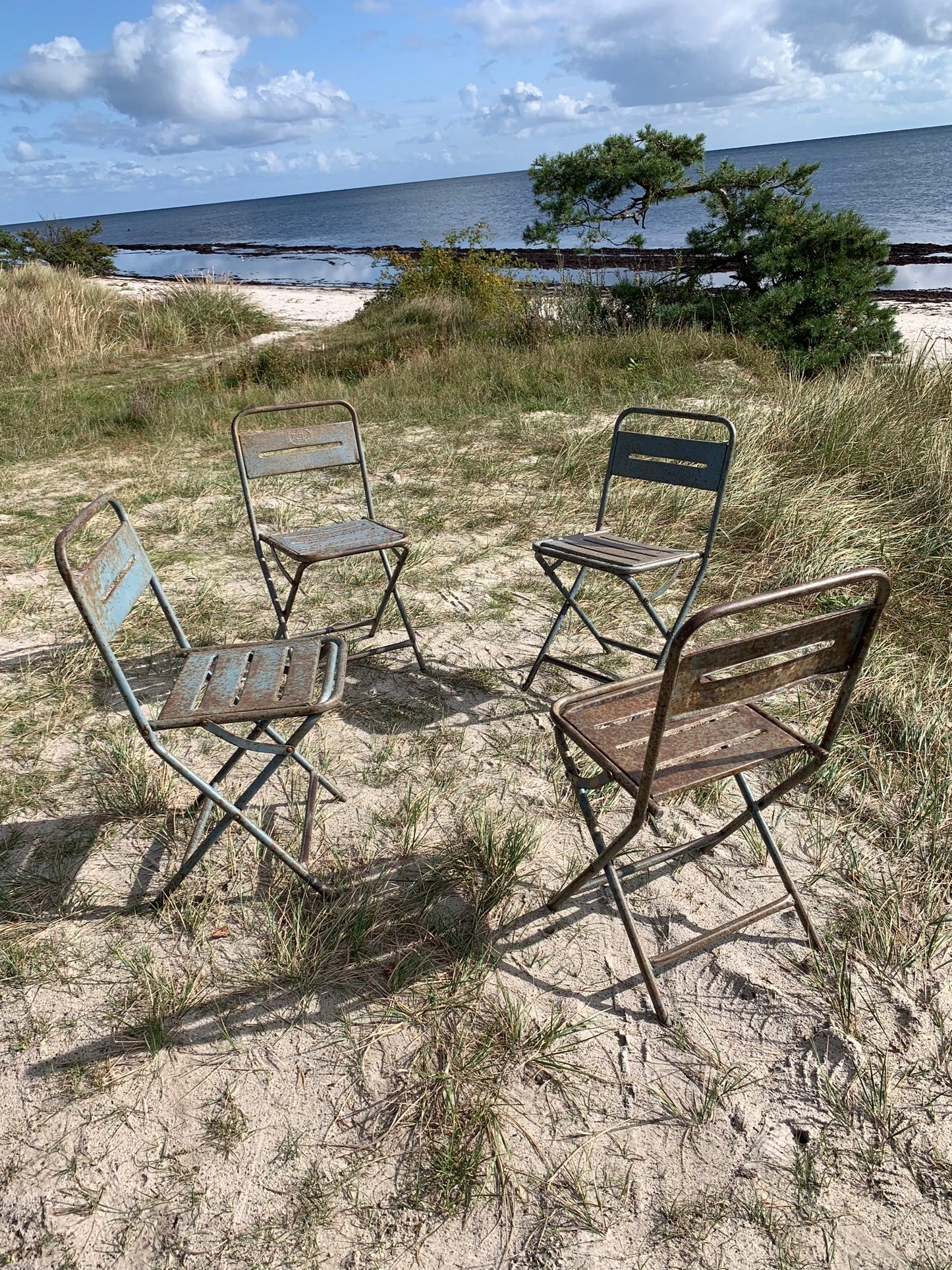 Raw fällstol med patina - priset är pr PCS.
