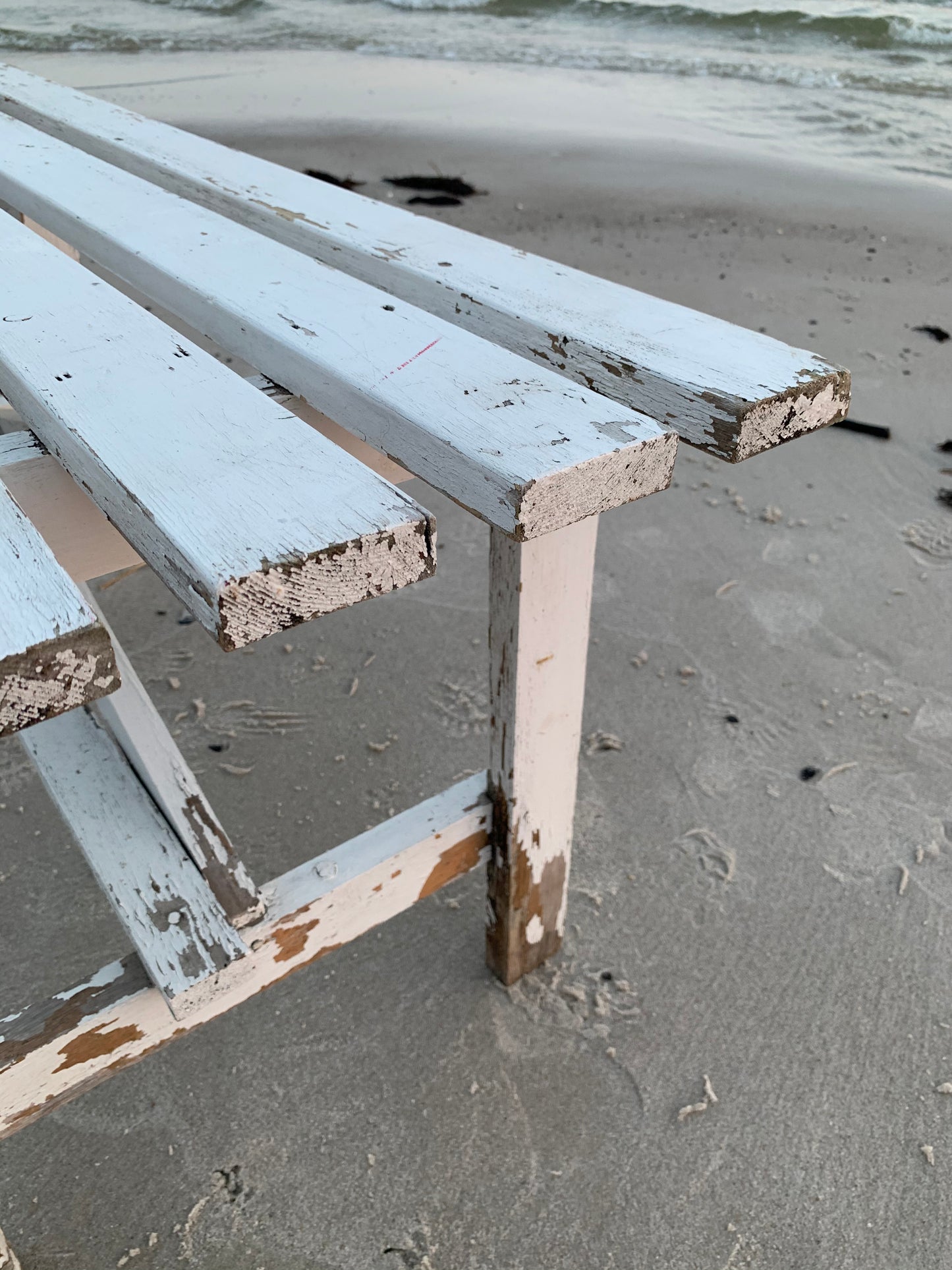 Diskbänk med mycket vacker patina