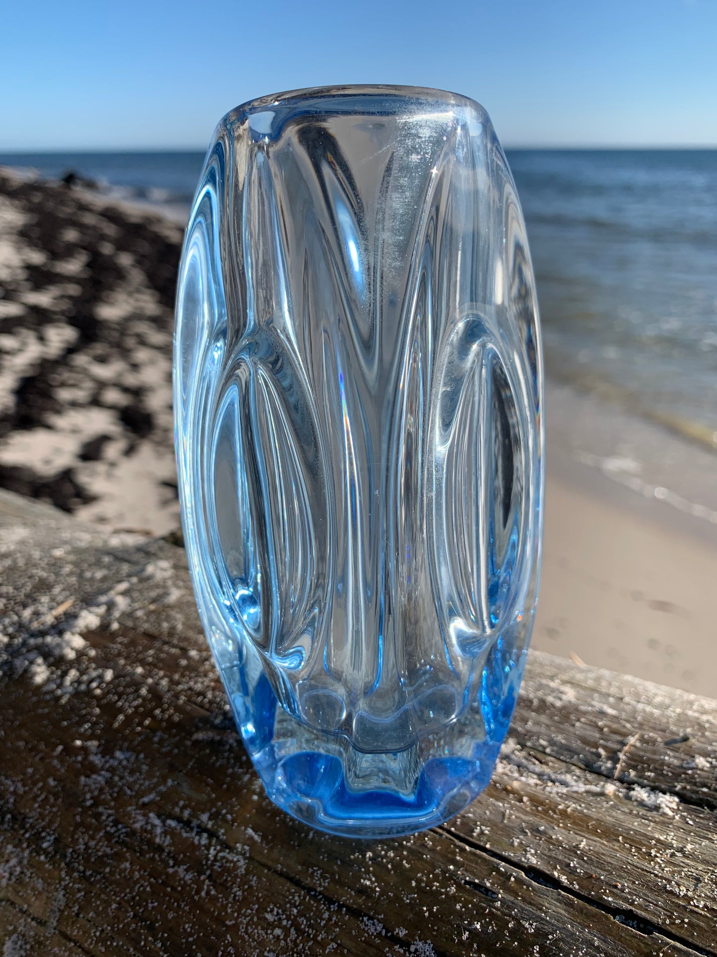Dekorativ glasvas - Blå