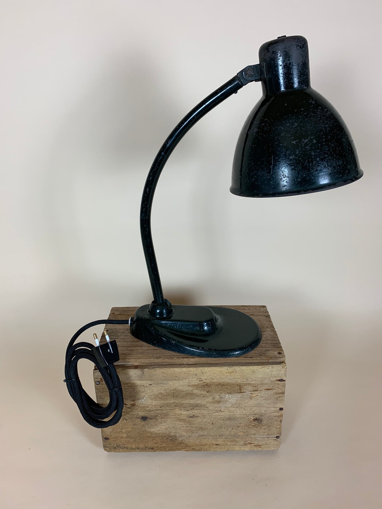 Kandem vintage lampa - Grön