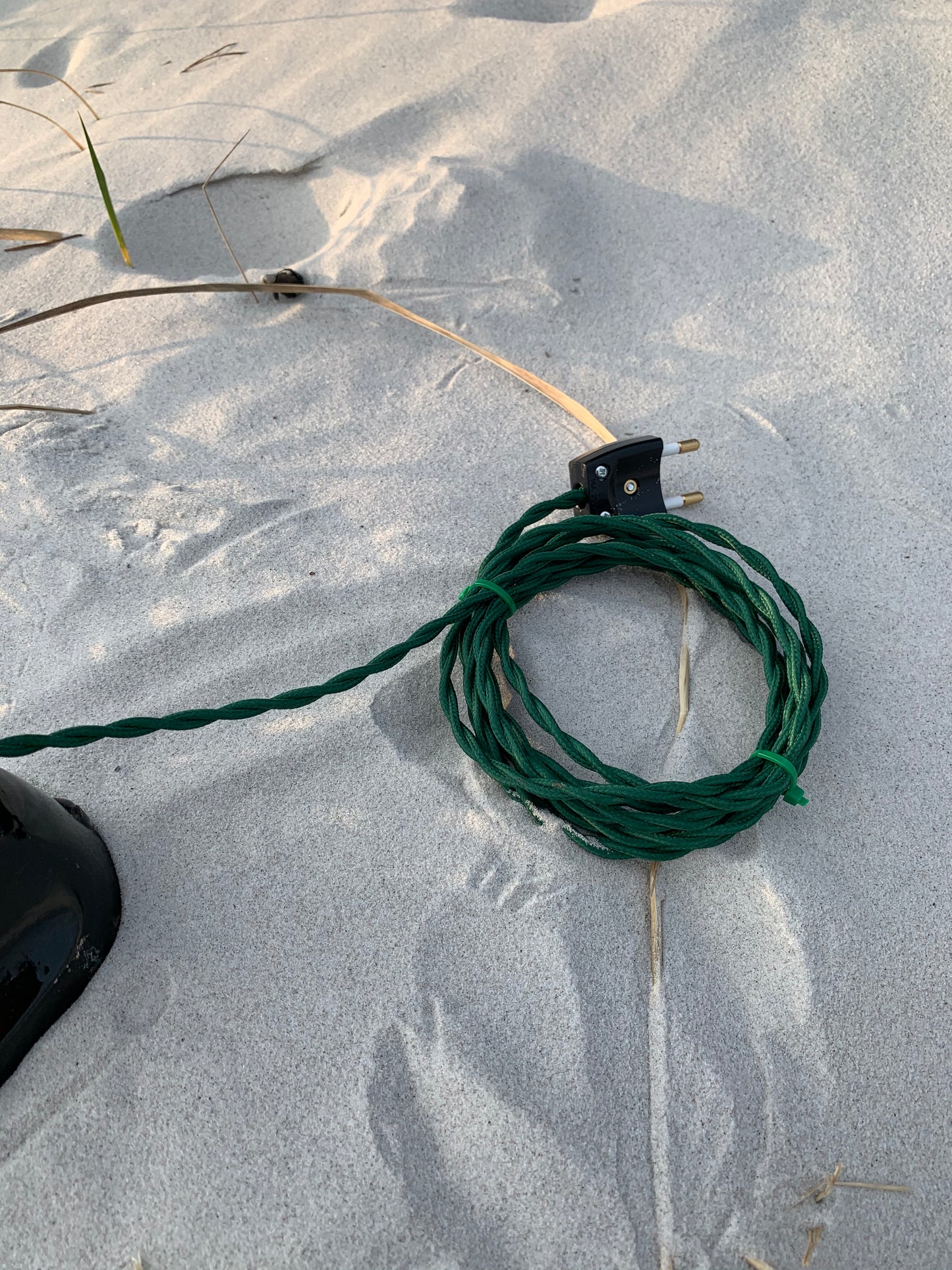 Notariuslampa med grön emaljskärm