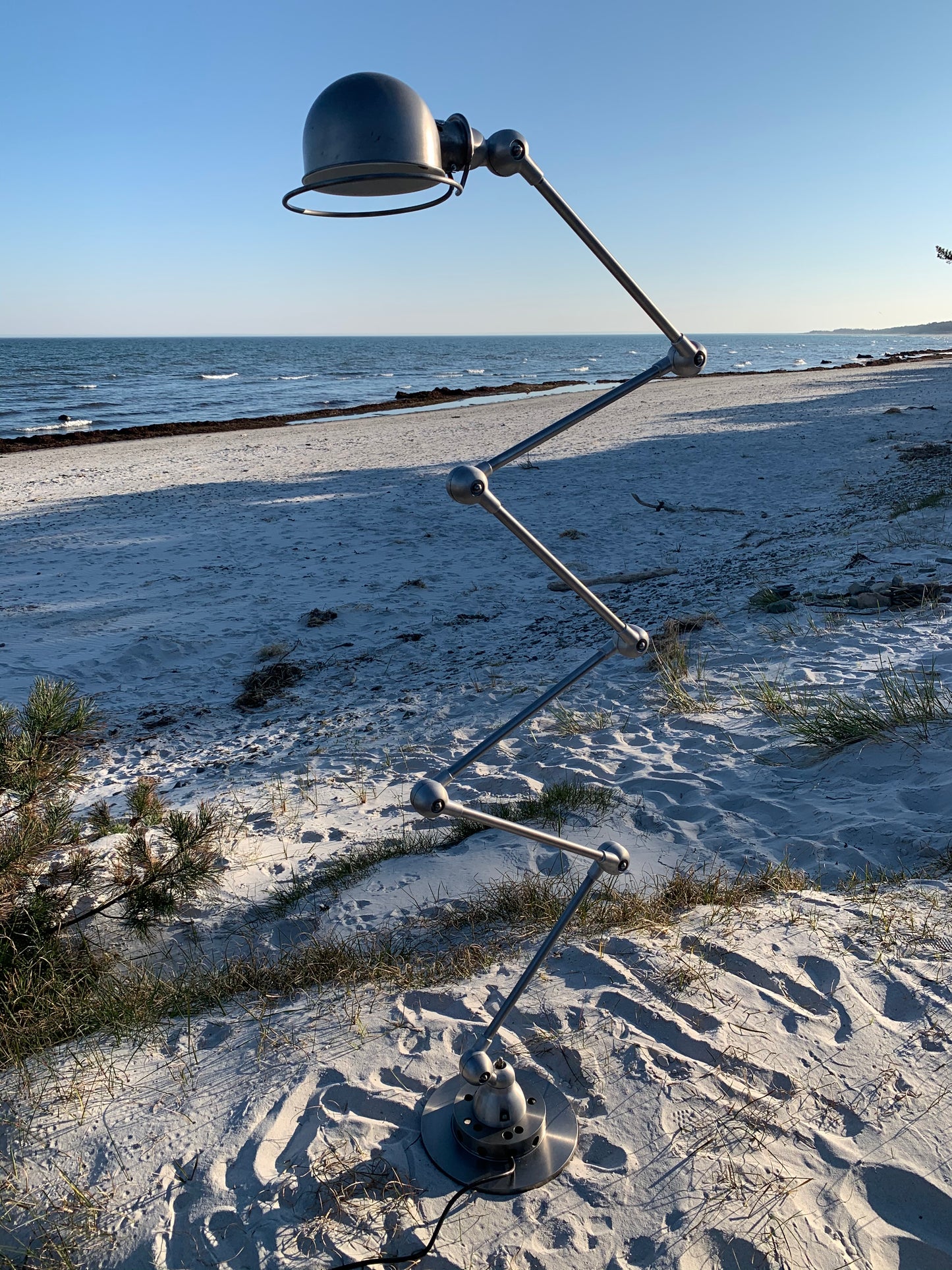 Vacker Jieldé golvlampa med 6 armar