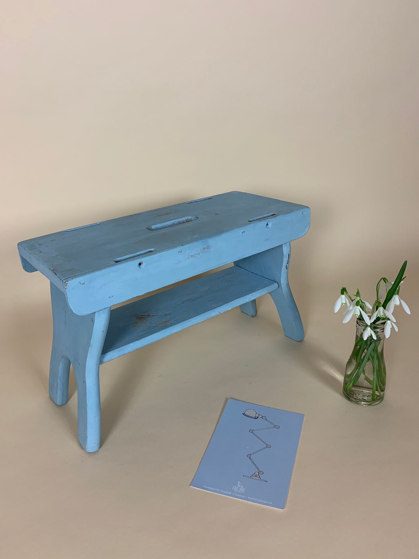 Vacker pall i ljusblått