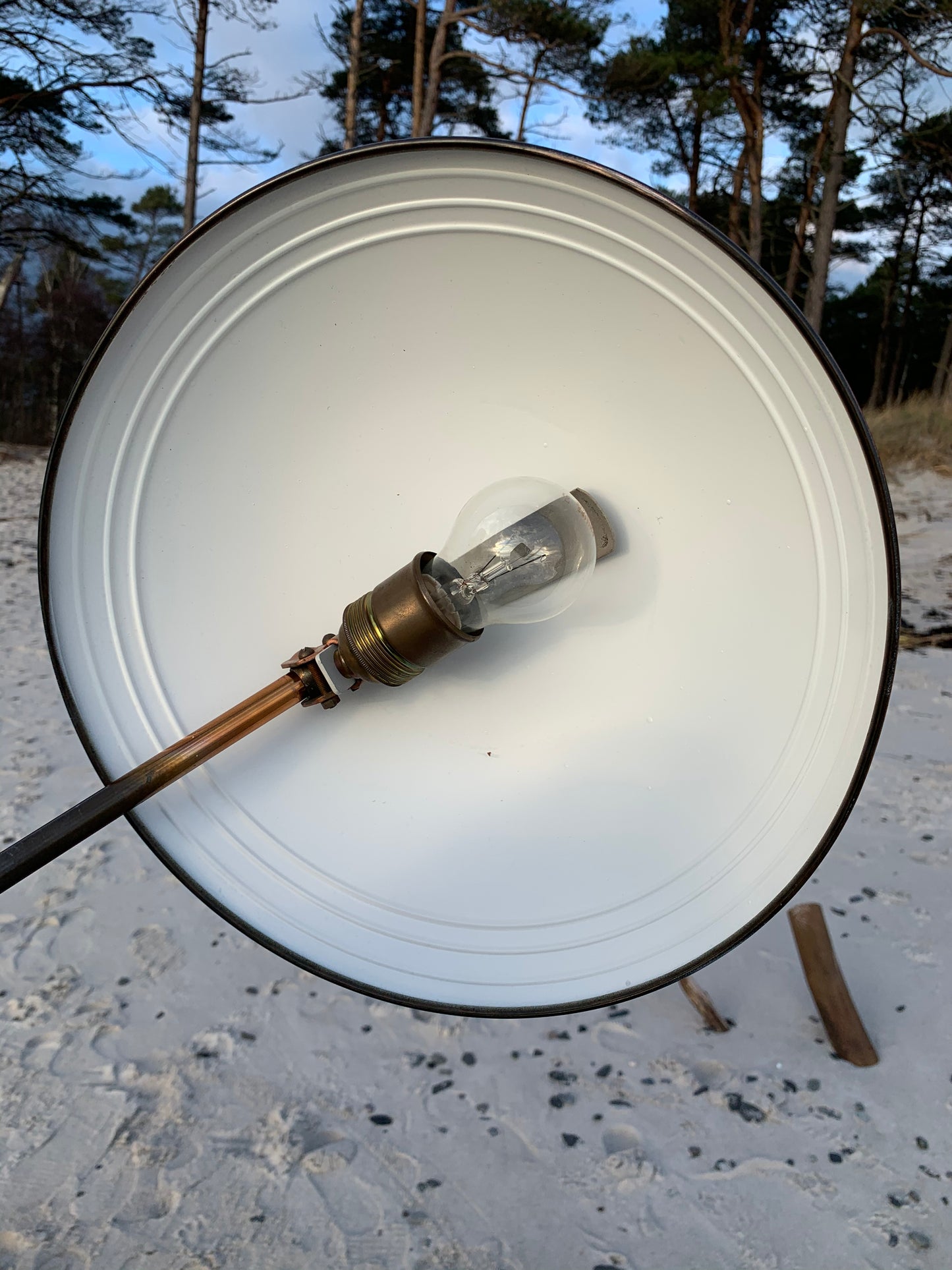Raw Helo lampa - Koppar
