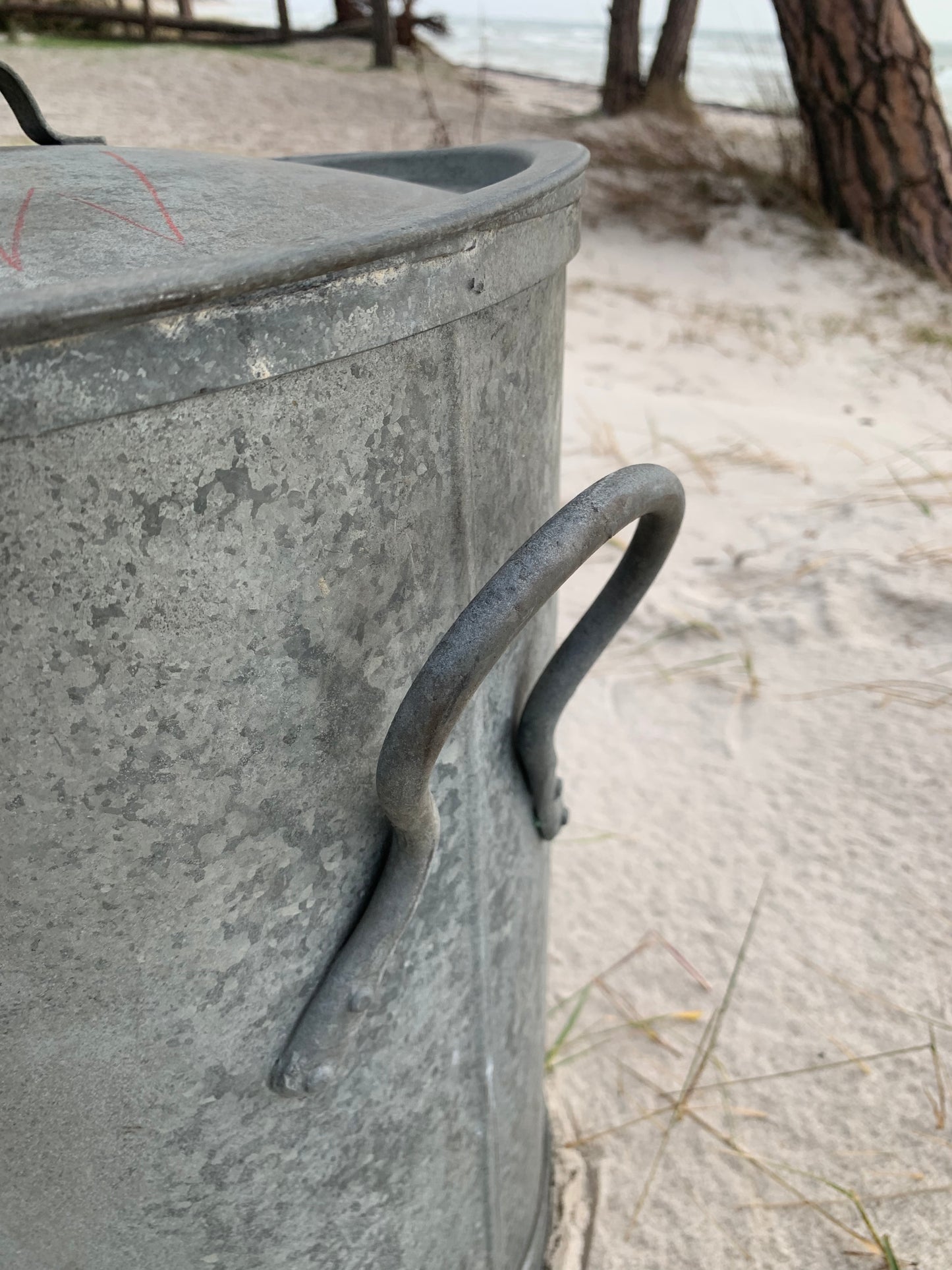 Zinkhink med lock - Glud och Marstrand