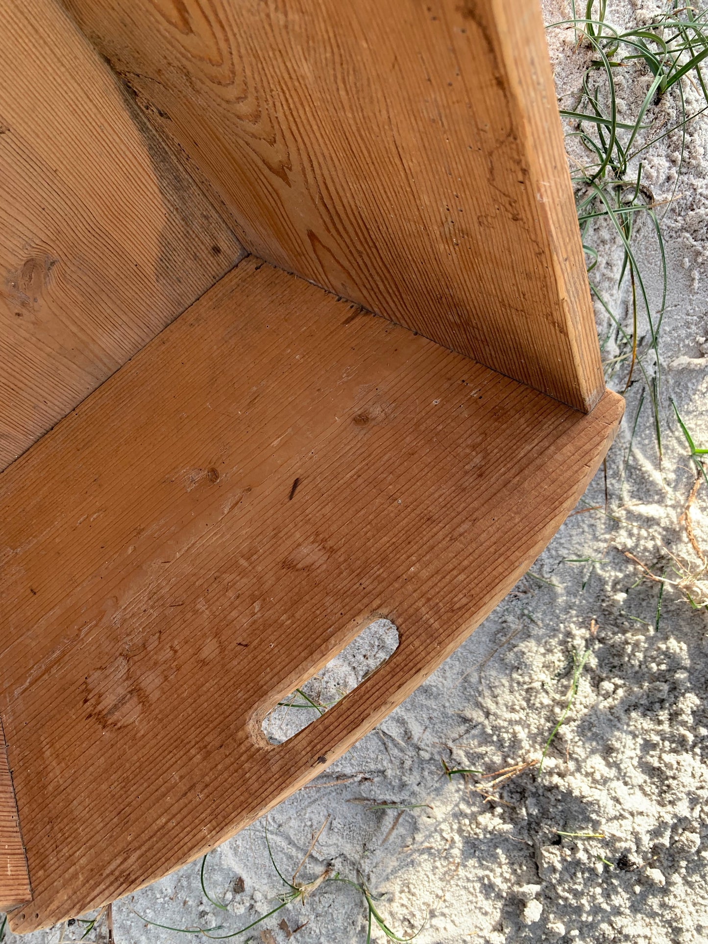 Trälåda med handtag