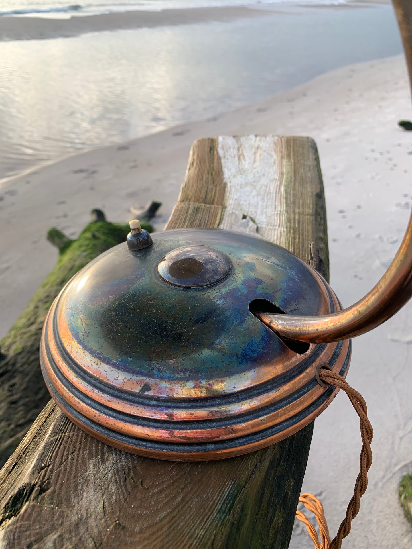 Raw Helo lampa - Koppar