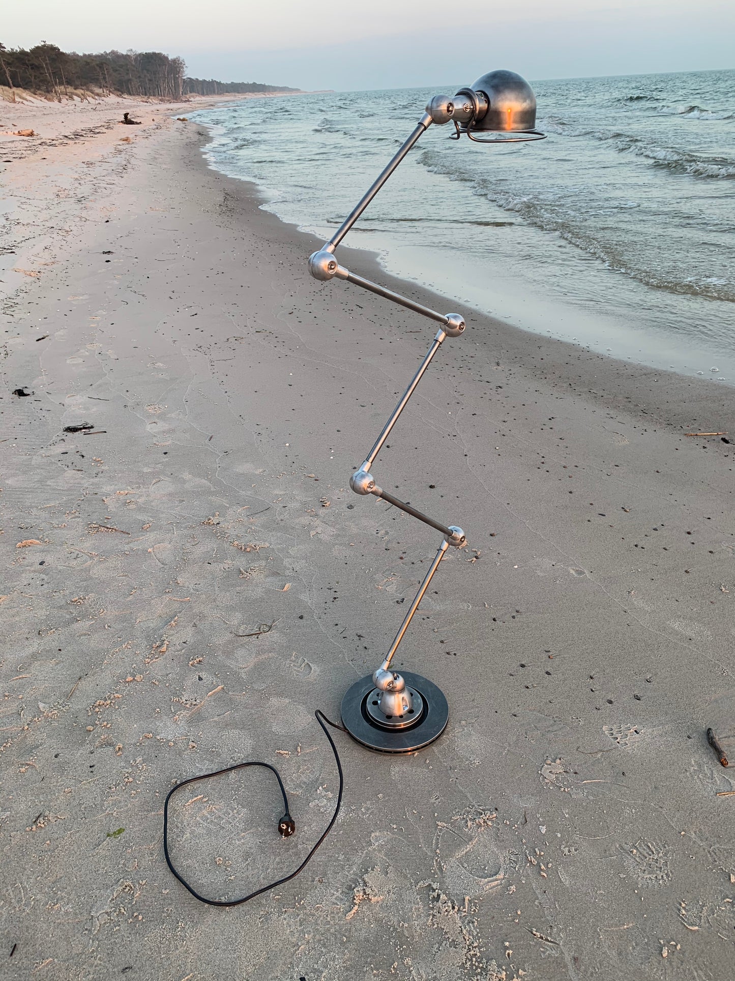 Vacker Jieldé golvlampa med 5 armar
