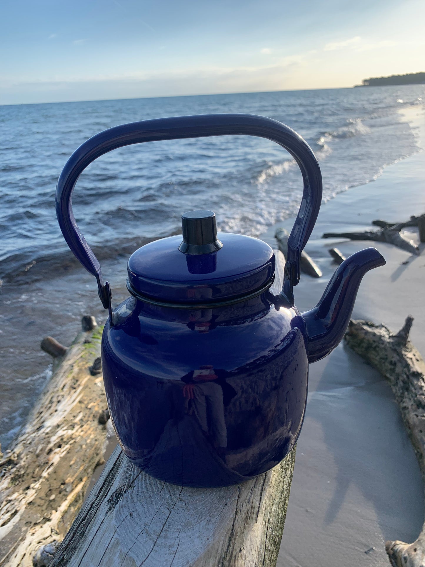 Kockum emalj vattenkokare